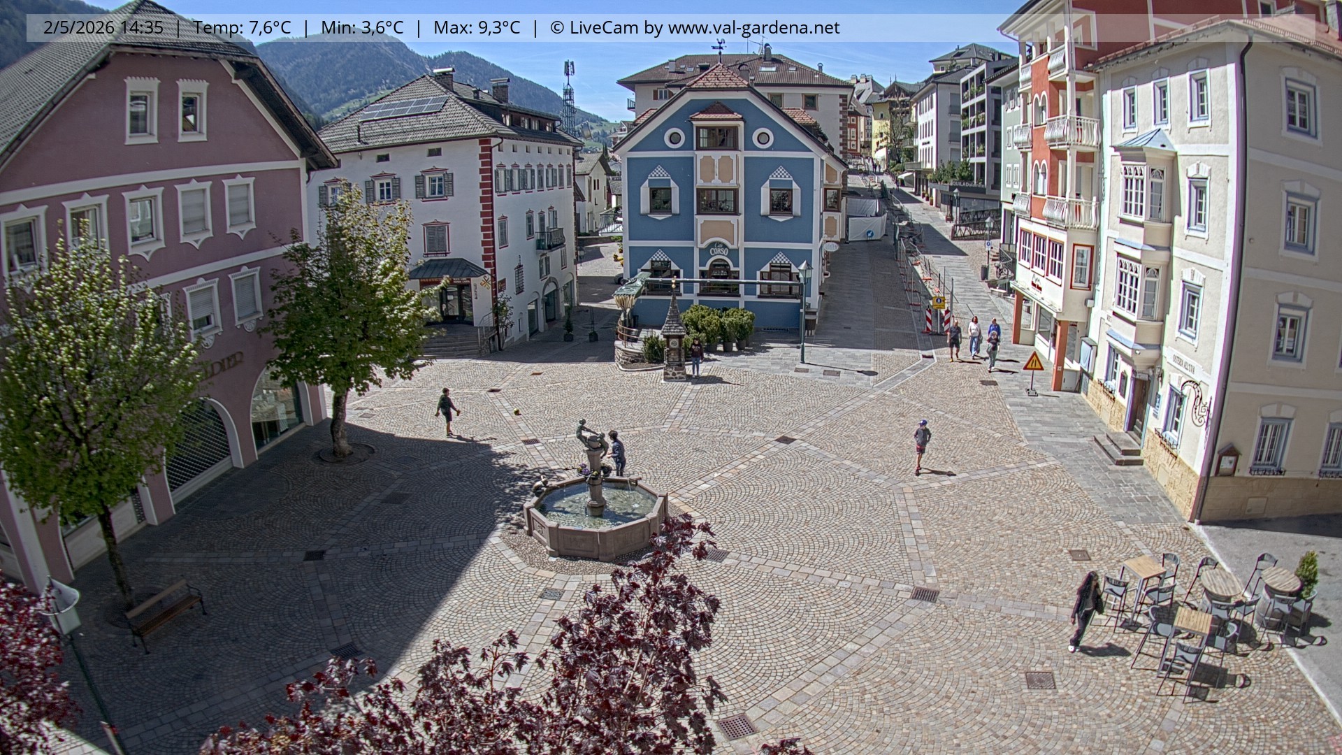 Archiv Foto Webcam St. Ulrich: Dorfzentrum