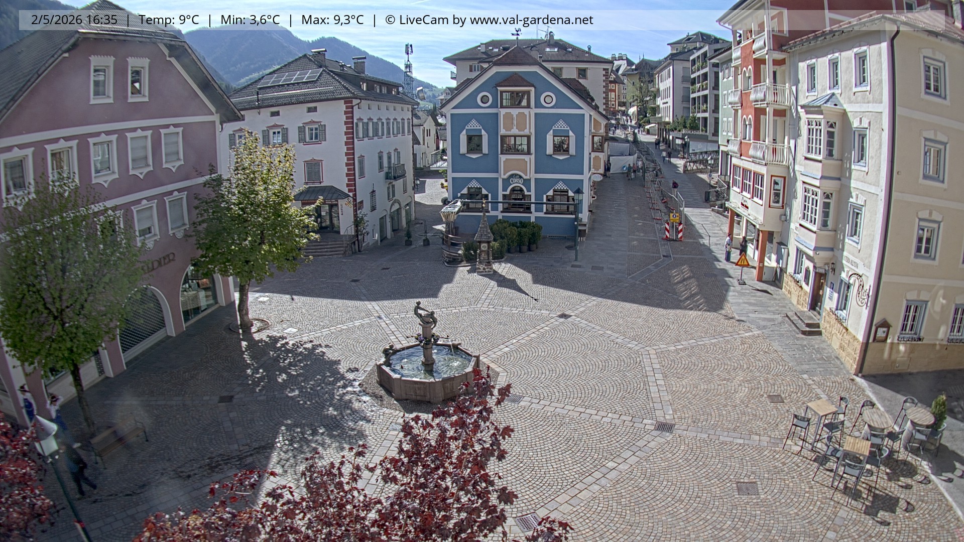 Archiv Foto Webcam St. Ulrich: Dorfzentrum