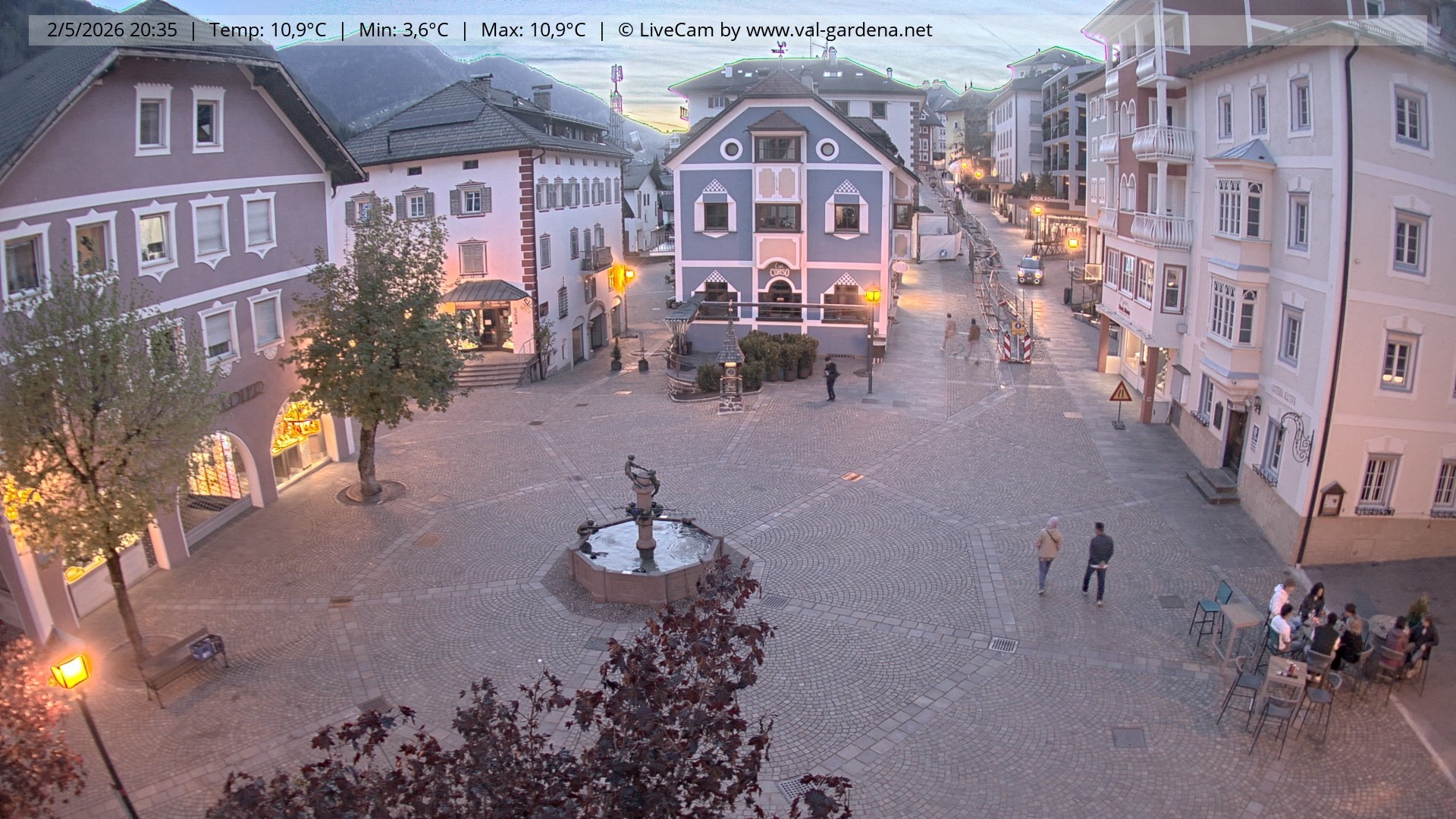 Archiv Foto Webcam St. Ulrich: Dorfzentrum