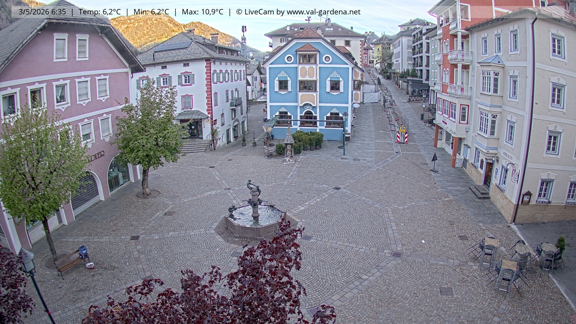 Archiv Foto Webcam St. Ulrich: Dorfzentrum