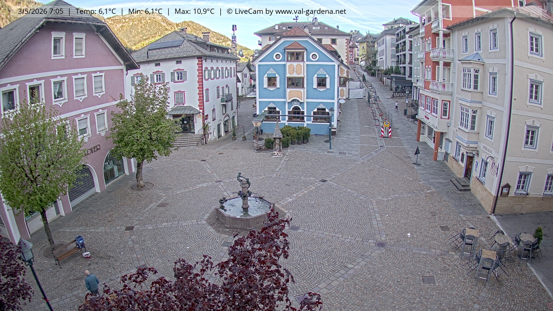 Archiv Foto Webcam St. Ulrich: Dorfzentrum