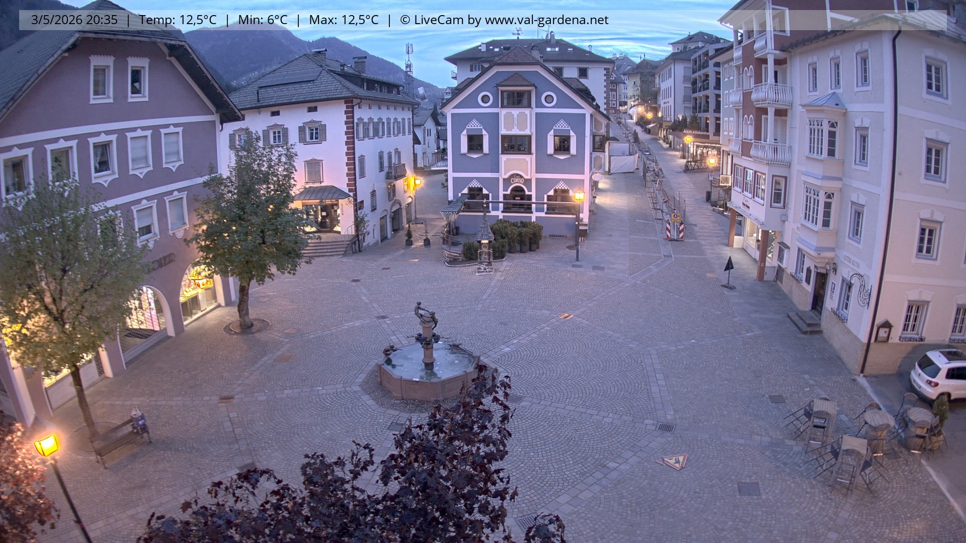 Archiv Foto Webcam St. Ulrich: Dorfzentrum