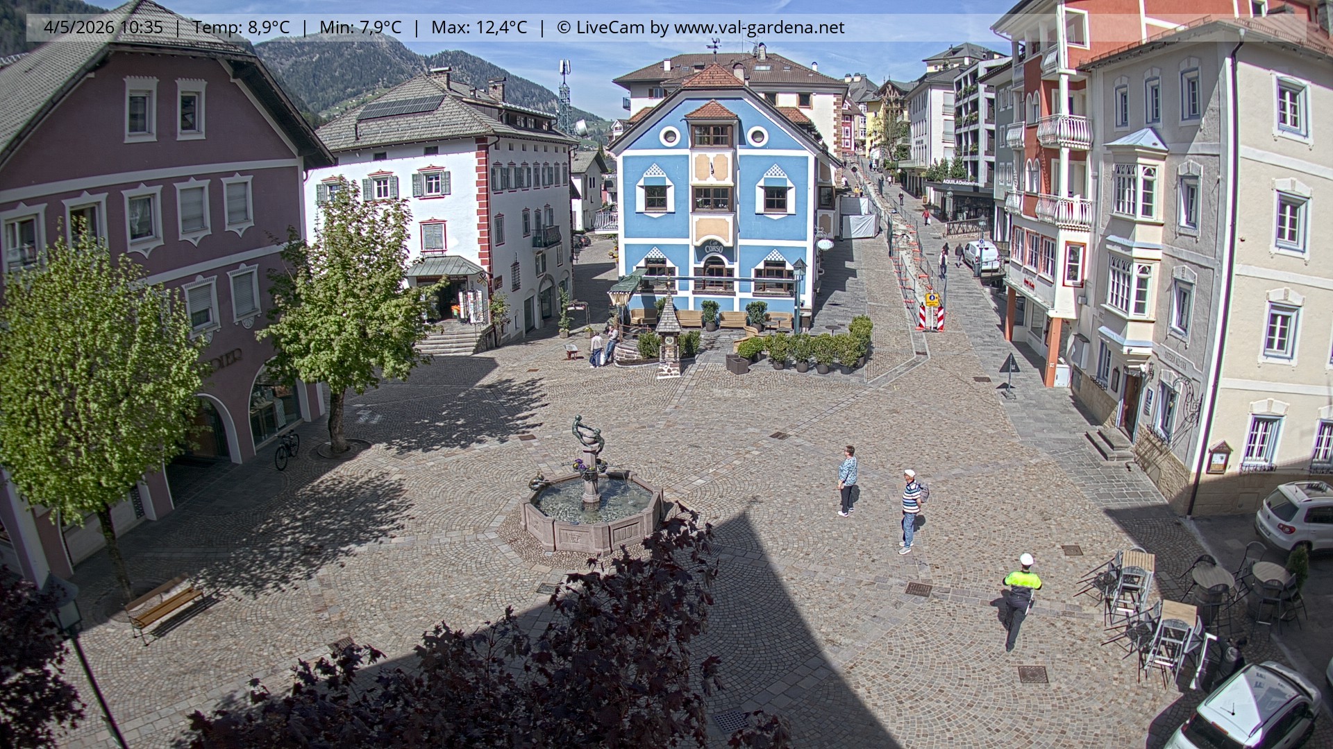 Archiv Foto Webcam St. Ulrich: Dorfzentrum