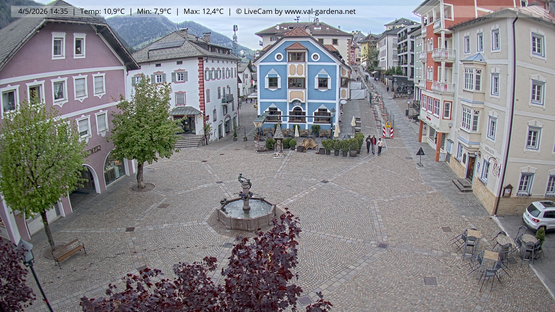 Archiv Foto Webcam St. Ulrich: Dorfzentrum