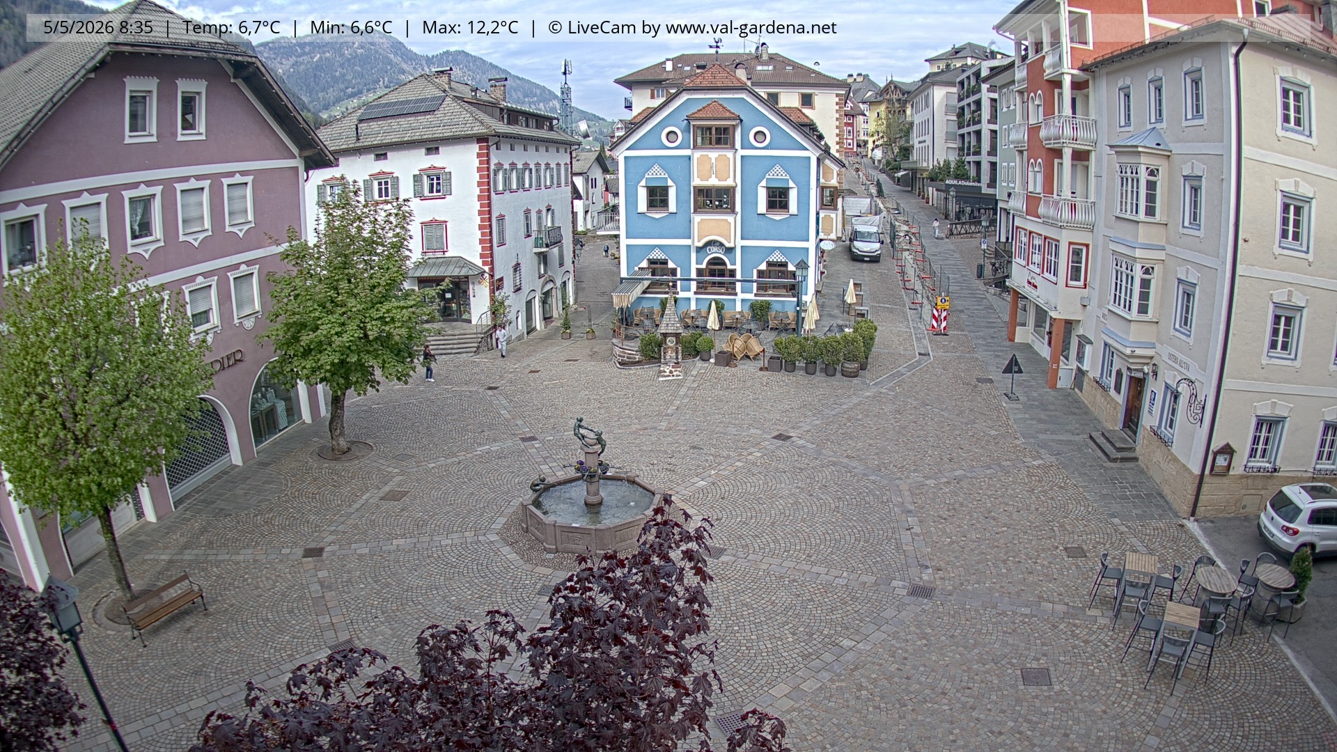 Archiv Foto Webcam St. Ulrich: Dorfzentrum