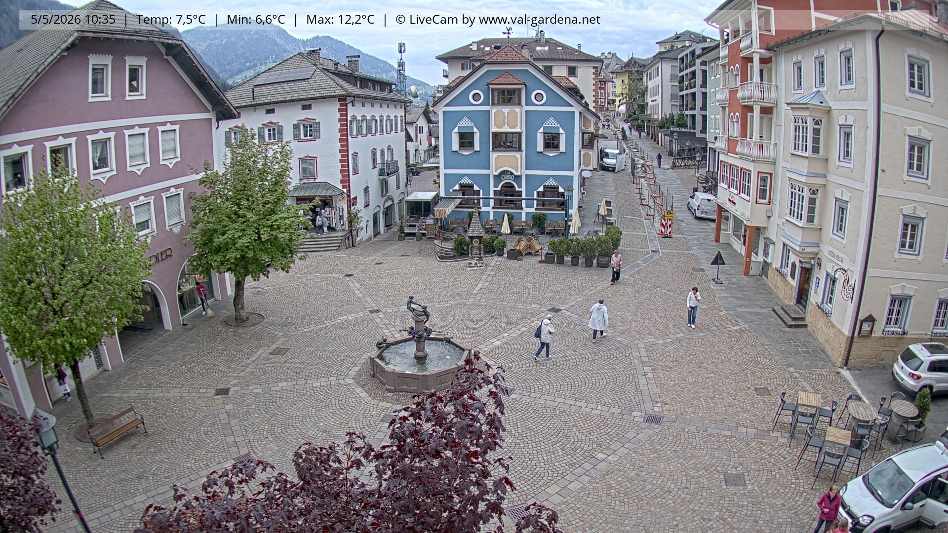 Archiv Foto Webcam St. Ulrich: Dorfzentrum
