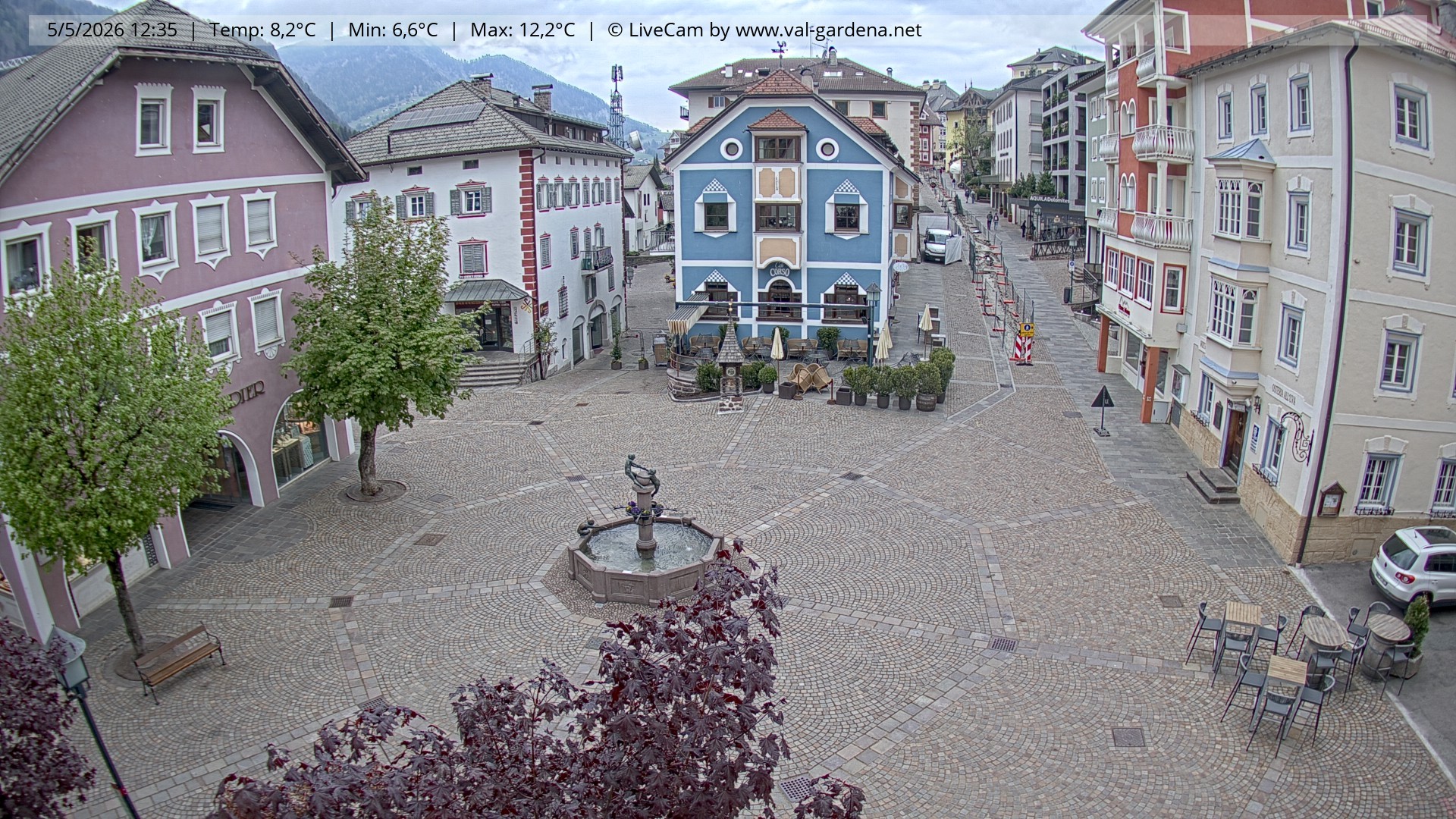 Archiv Foto Webcam St. Ulrich: Dorfzentrum