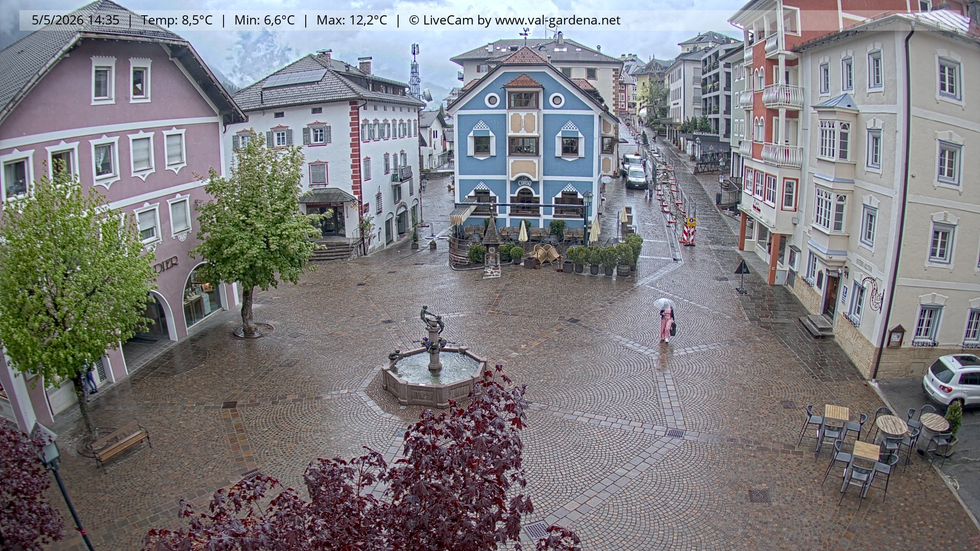 Archiv Foto Webcam St. Ulrich: Dorfzentrum