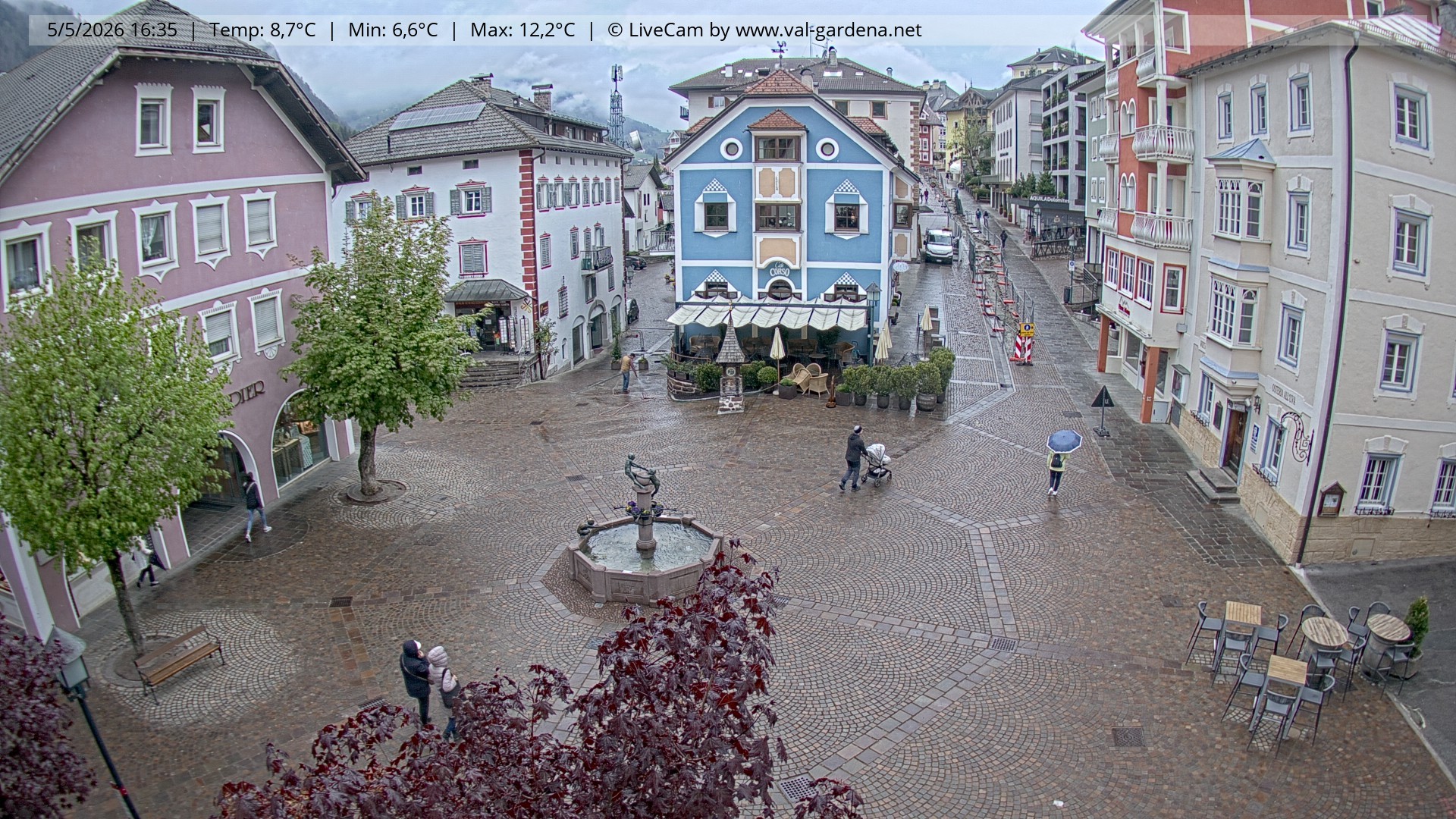 Archiv Foto Webcam St. Ulrich: Dorfzentrum