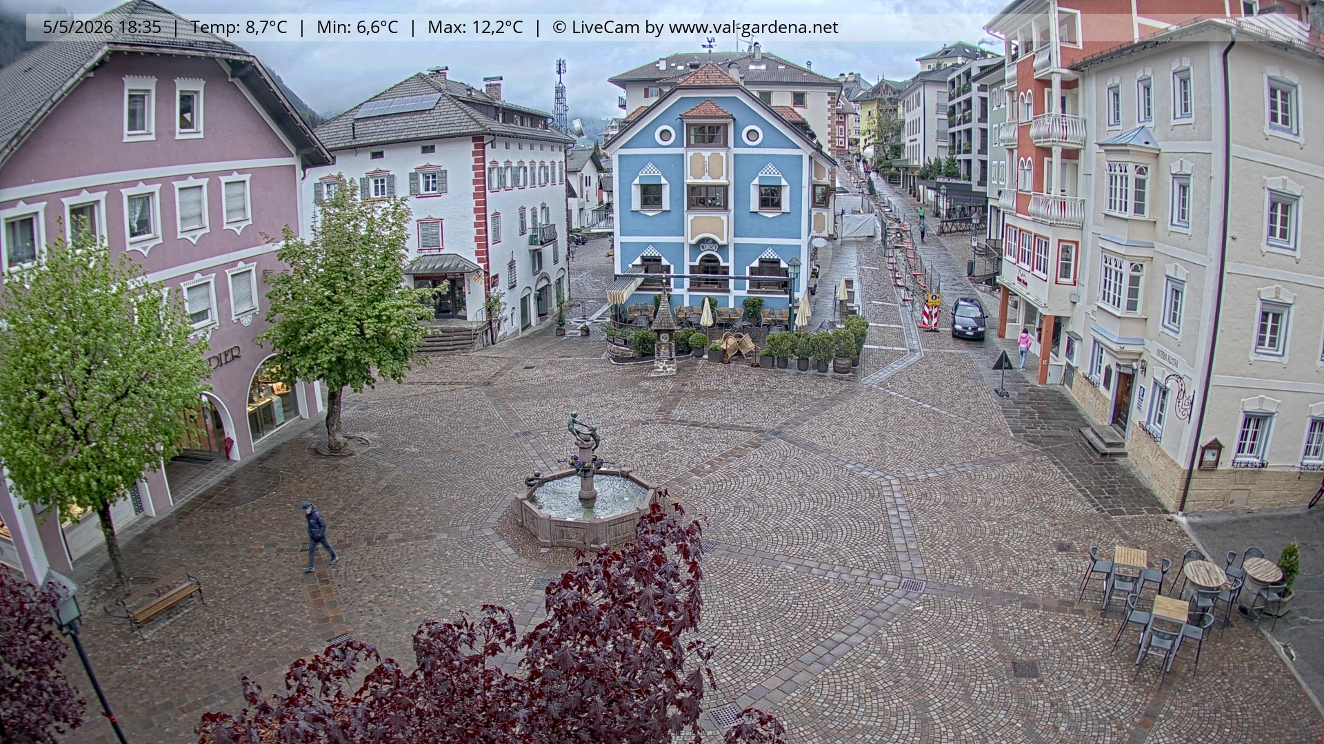 Archiv Foto Webcam St. Ulrich: Dorfzentrum