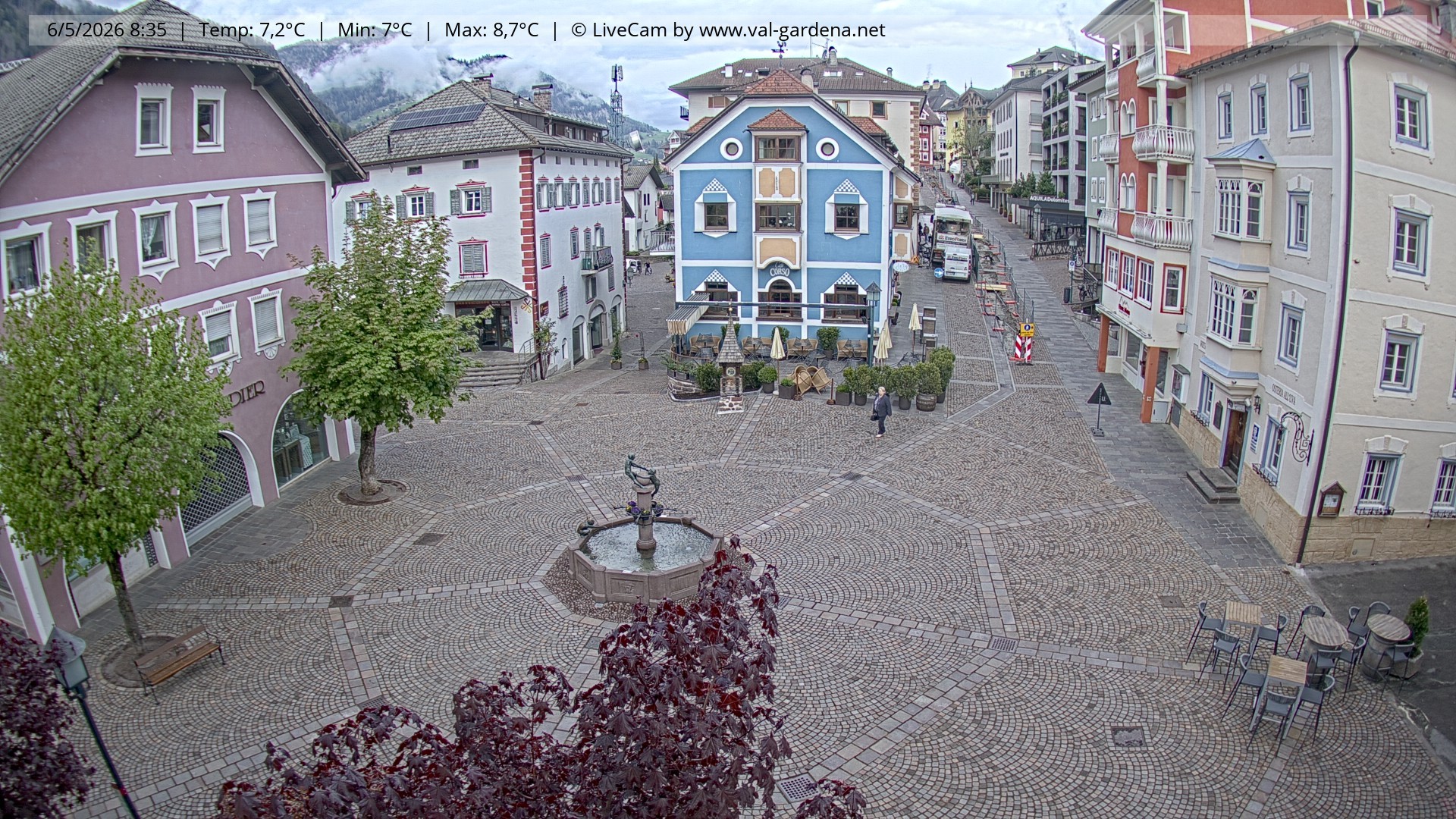 Archiv Foto Webcam St. Ulrich: Dorfzentrum