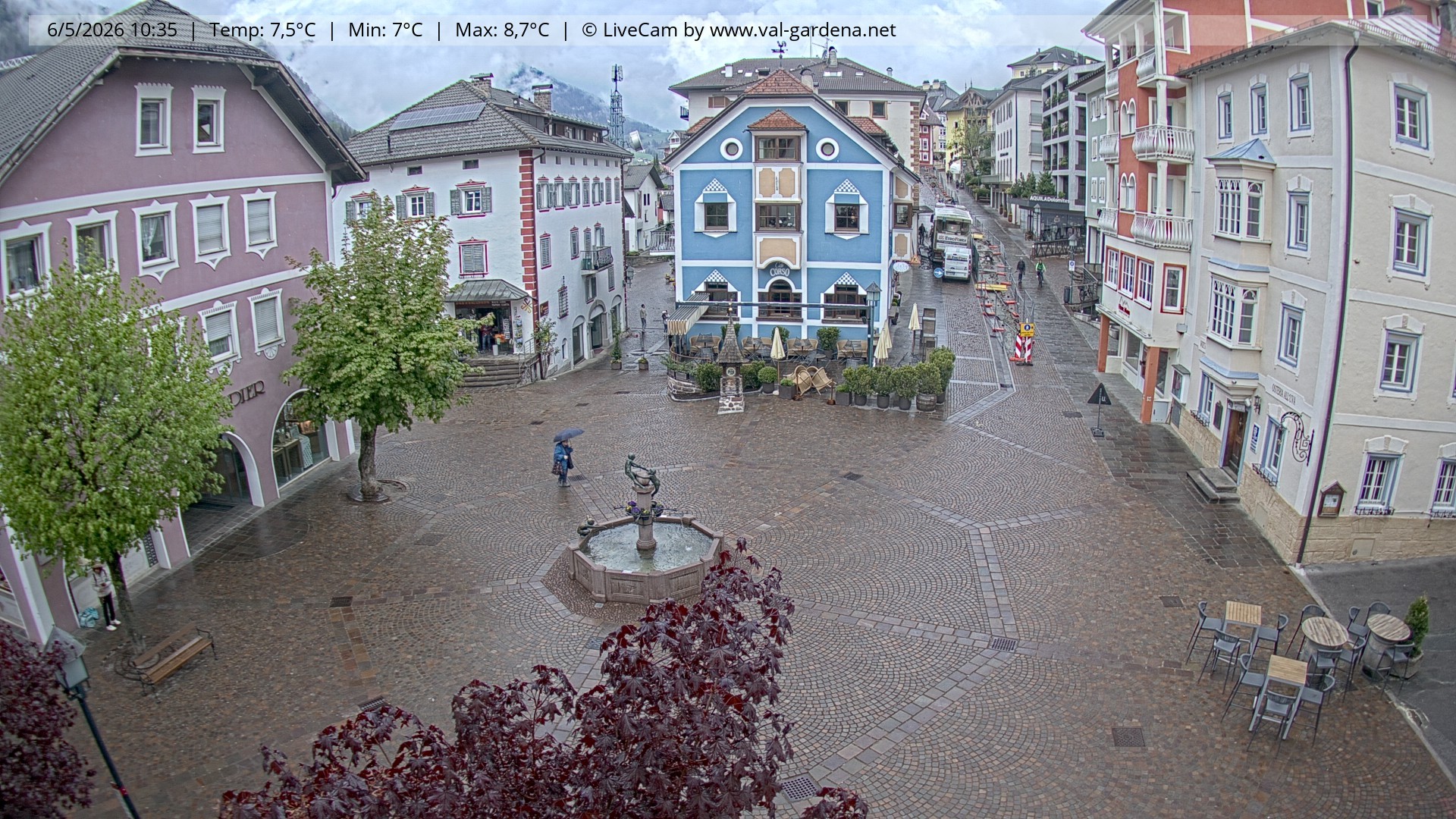 Archiv Foto Webcam St. Ulrich: Dorfzentrum