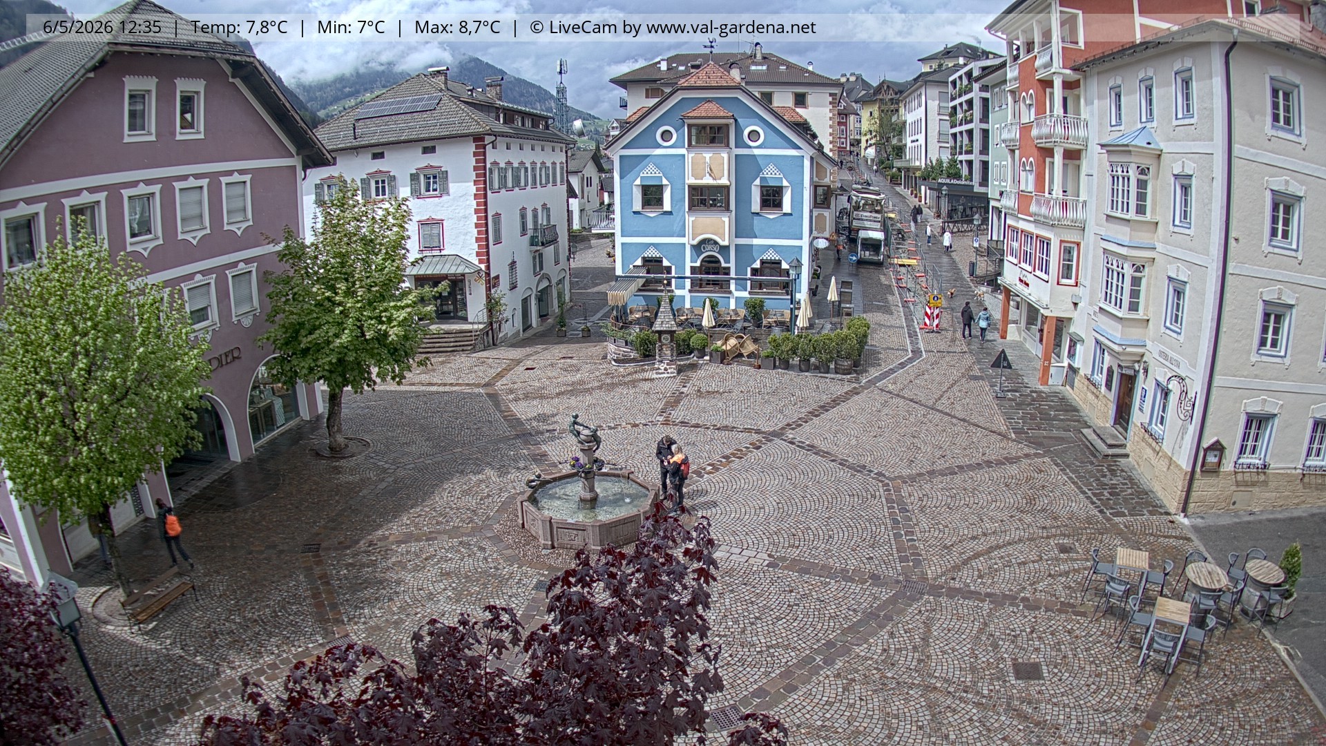 Archiv Foto Webcam St. Ulrich: Dorfzentrum