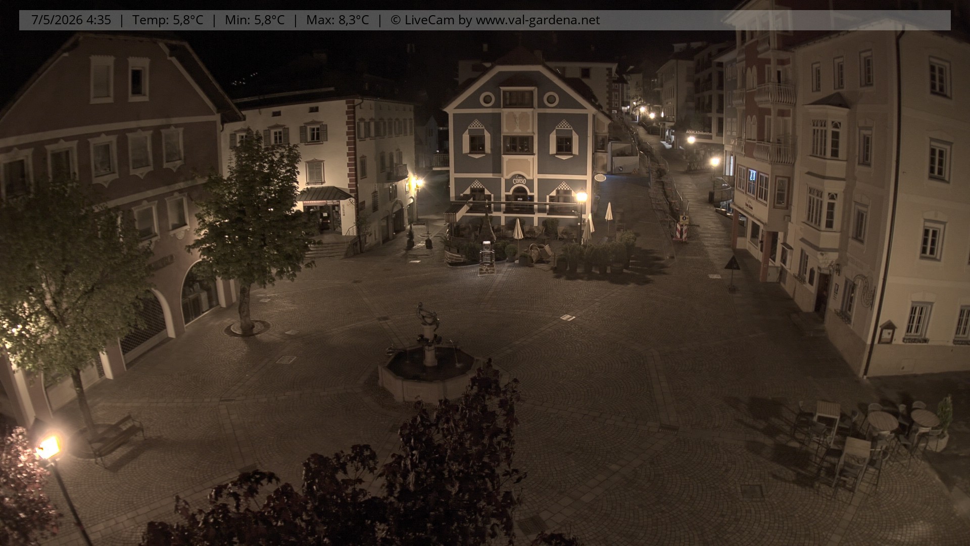 Archiv Foto Webcam St. Ulrich: Dorfzentrum