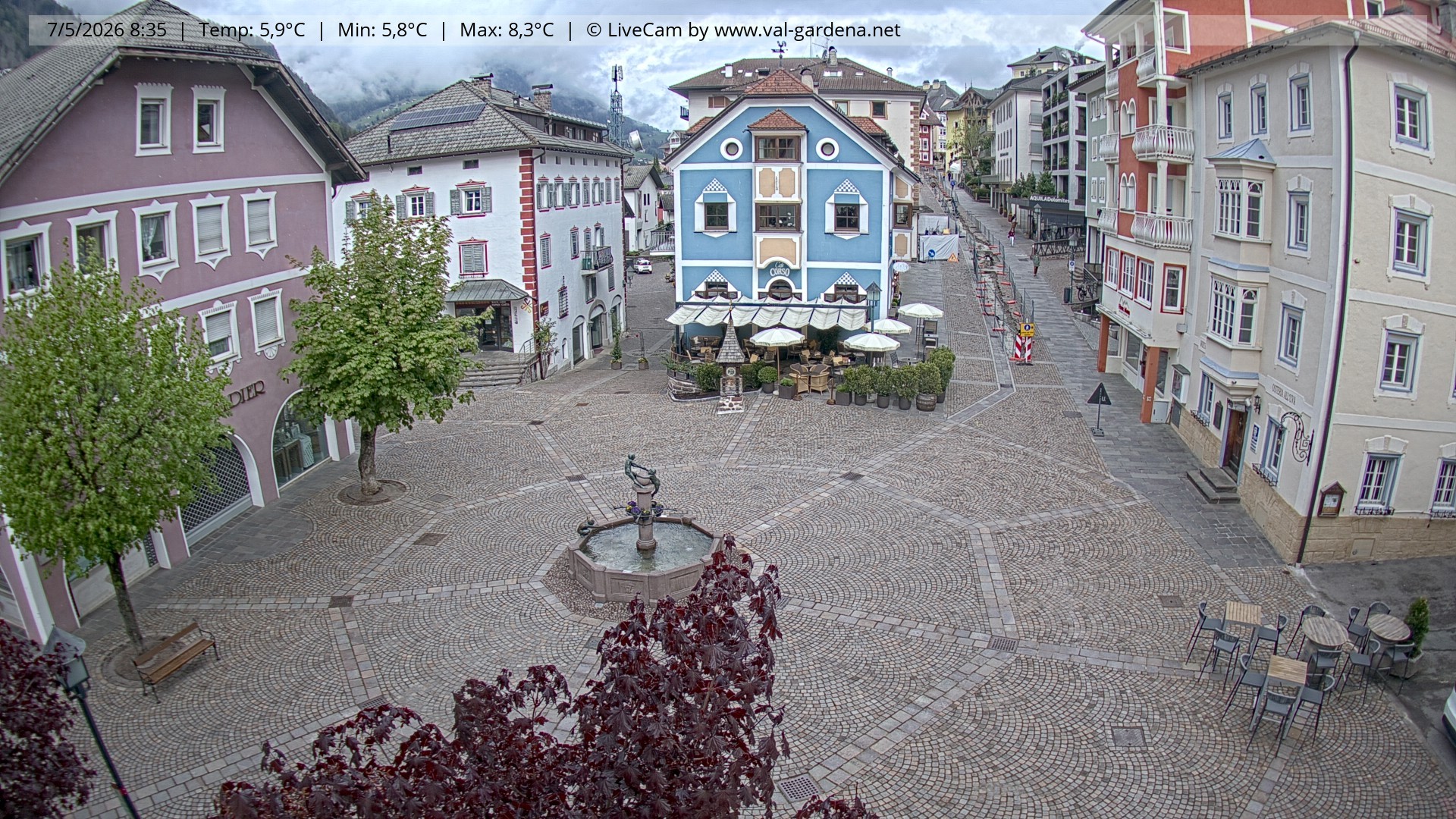 Archiv Foto Webcam St. Ulrich: Dorfzentrum