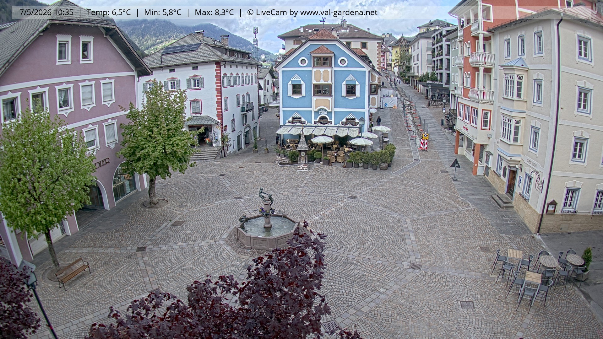 Archiv Foto Webcam St. Ulrich: Dorfzentrum