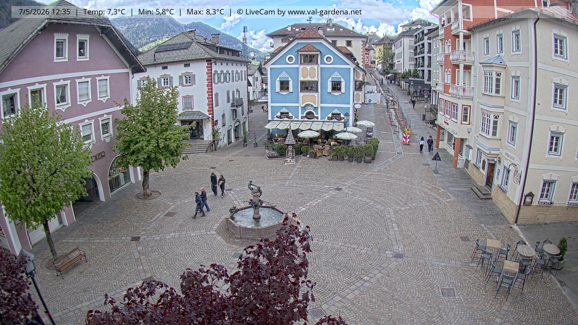 Archiv Foto Webcam St. Ulrich: Dorfzentrum