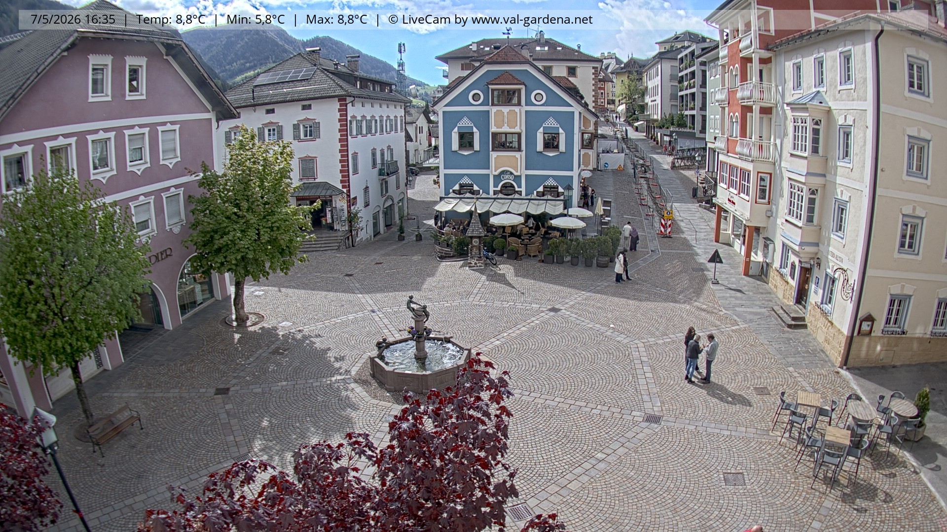 Archiv Foto Webcam St. Ulrich: Dorfzentrum