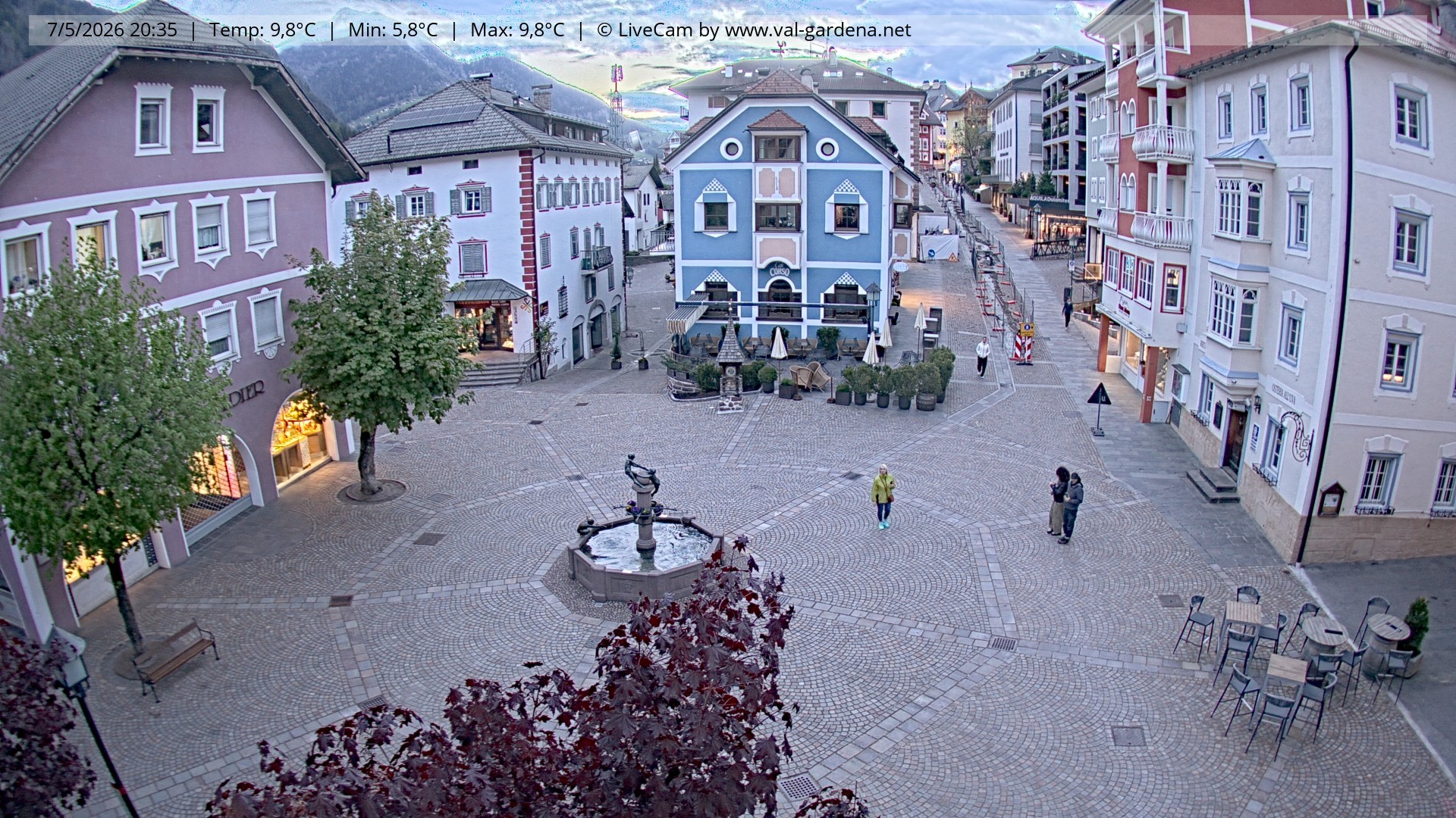 Archiv Foto Webcam St. Ulrich: Dorfzentrum