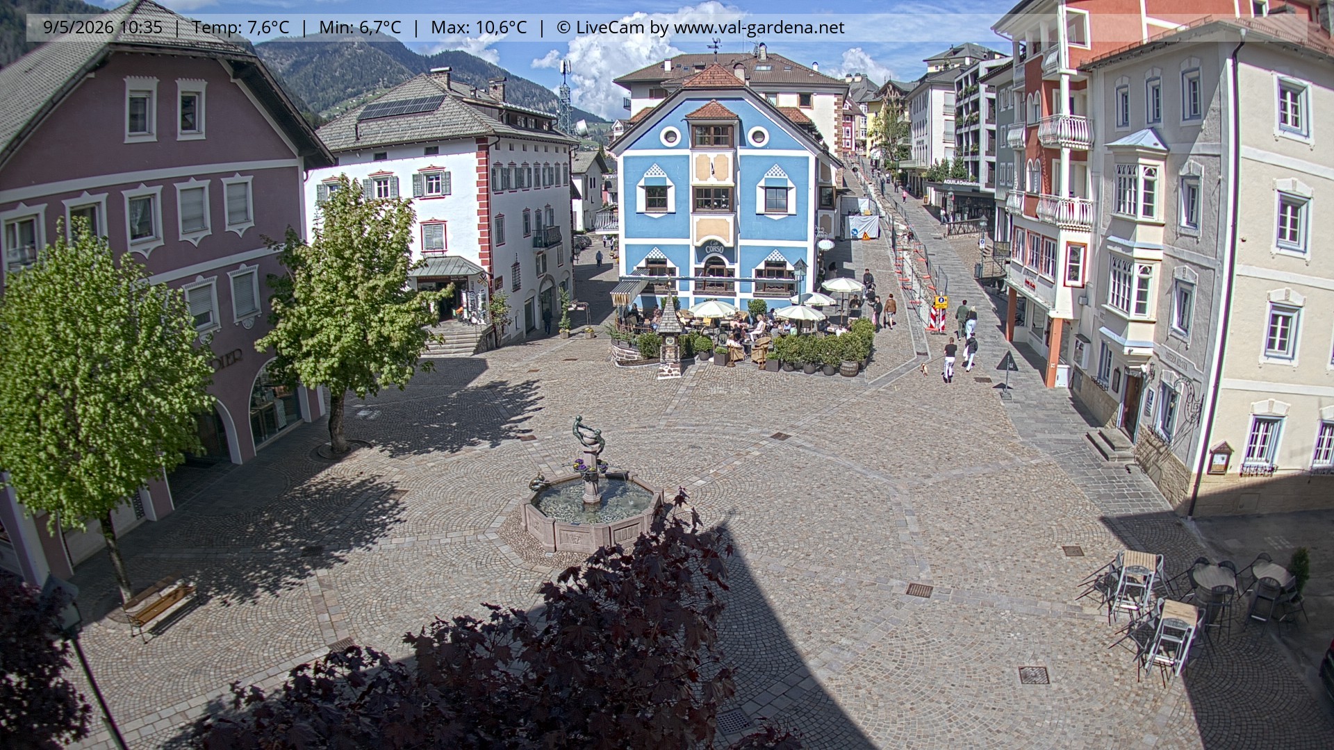 Archiv Foto Webcam St. Ulrich: Dorfzentrum