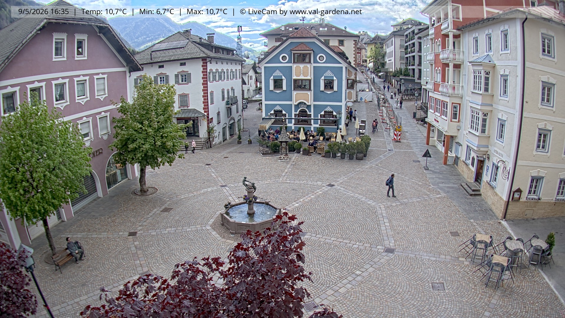 Archiv Foto Webcam St. Ulrich: Dorfzentrum