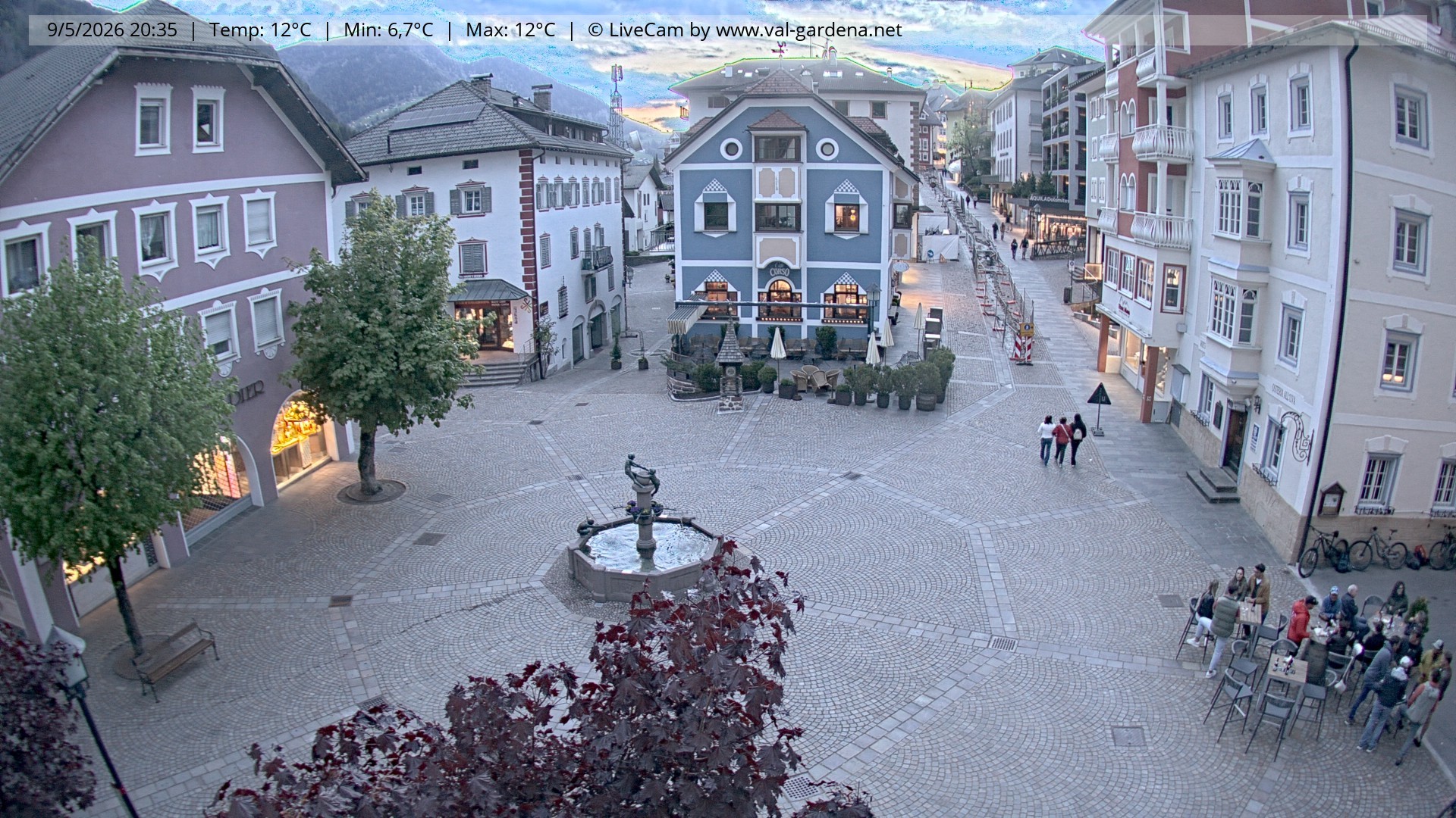 Archiv Foto Webcam St. Ulrich: Dorfzentrum