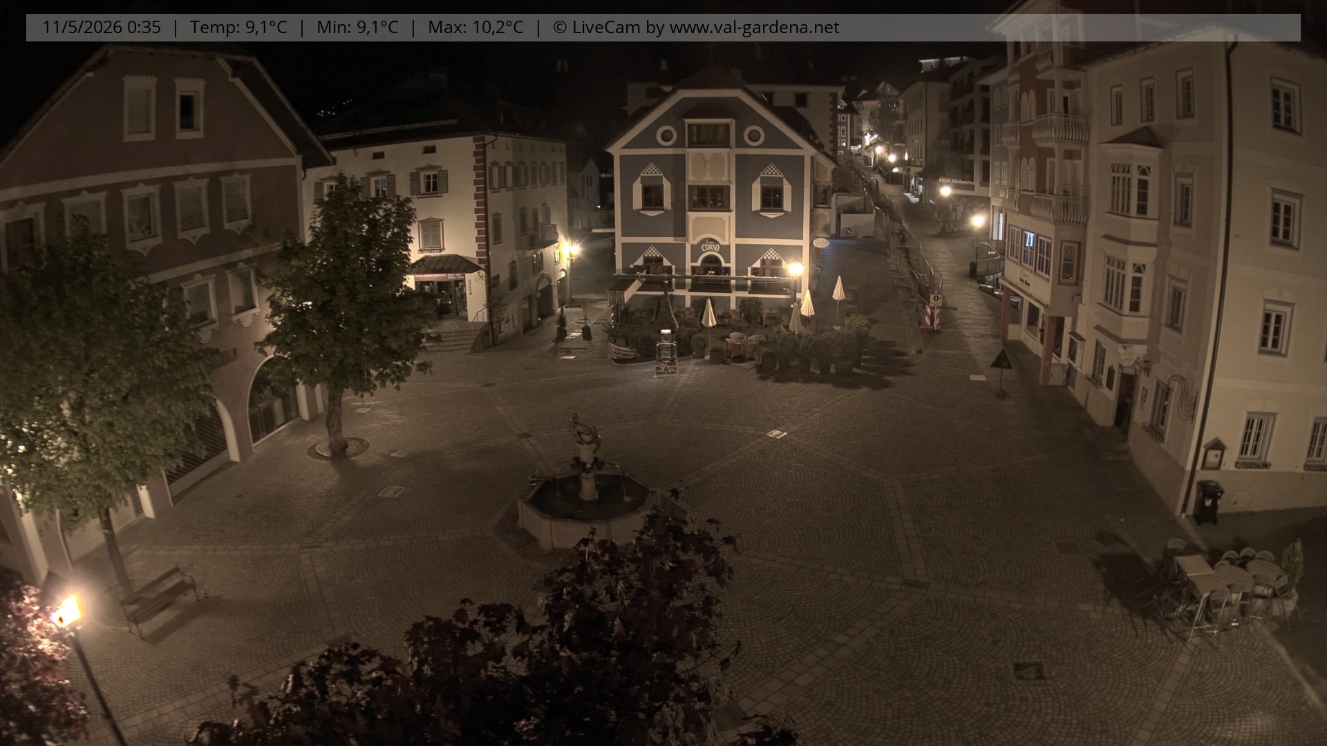 Archiv Foto Webcam St. Ulrich: Dorfzentrum