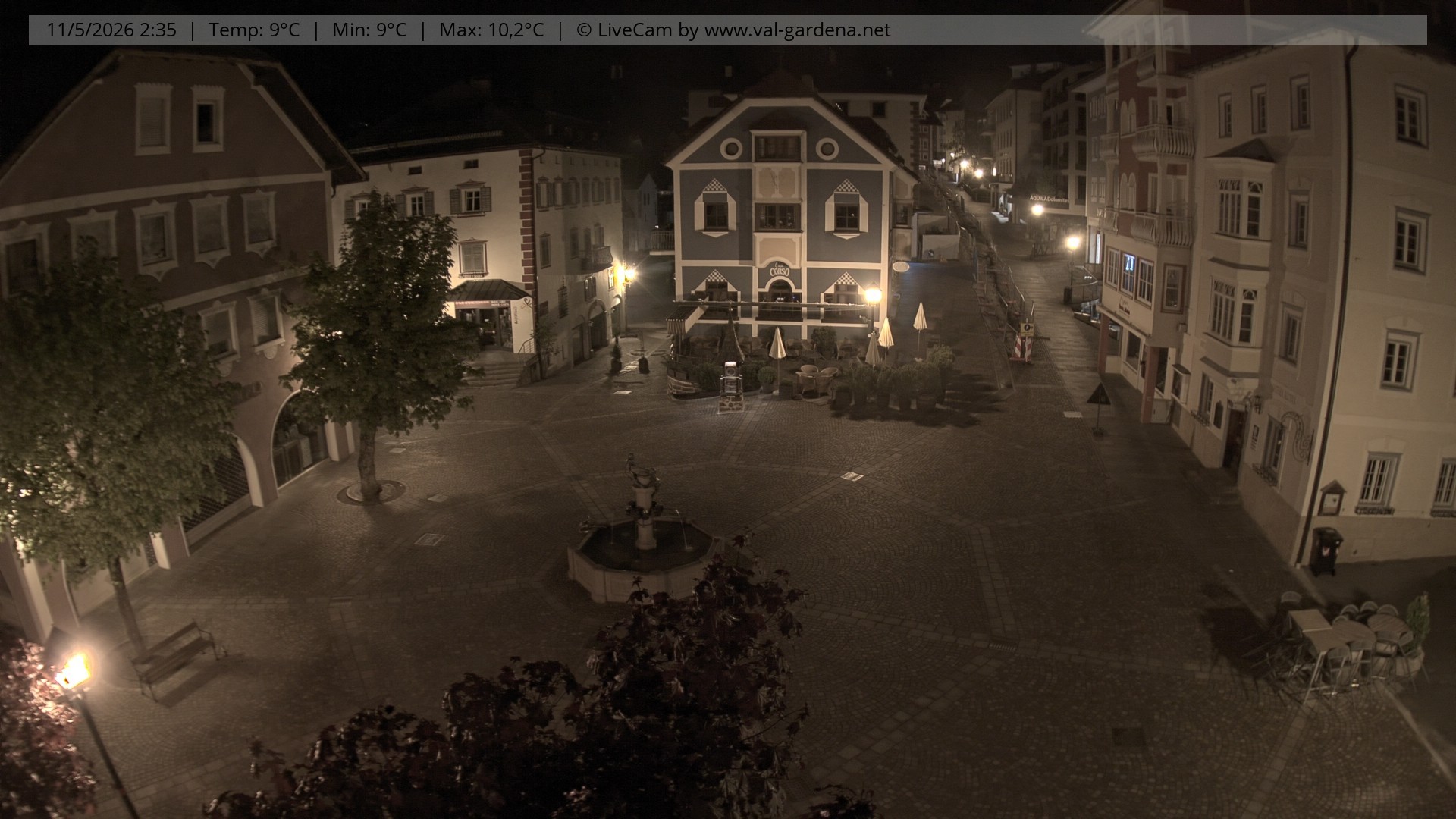 Archiv Foto Webcam St. Ulrich: Dorfzentrum