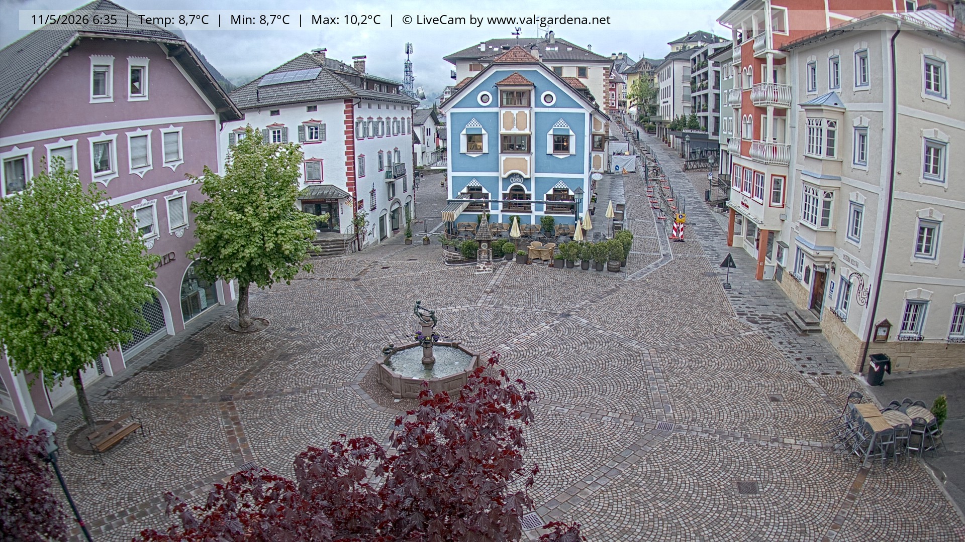 Archiv Foto Webcam St. Ulrich: Dorfzentrum