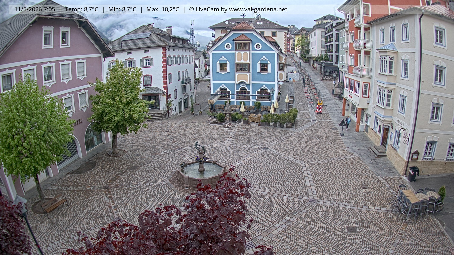 Archiv Foto Webcam St. Ulrich: Dorfzentrum