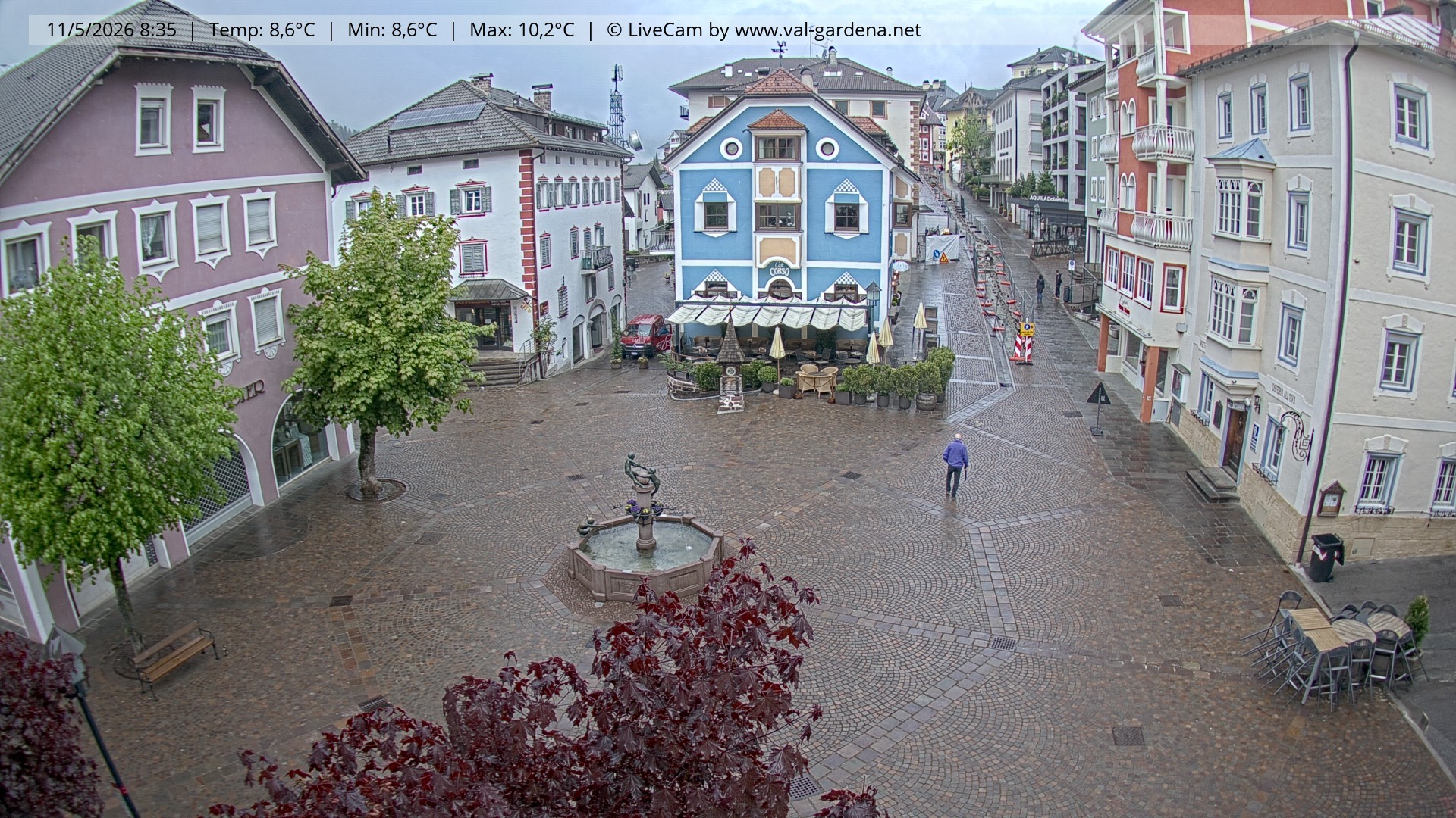 Archiv Foto Webcam St. Ulrich: Dorfzentrum
