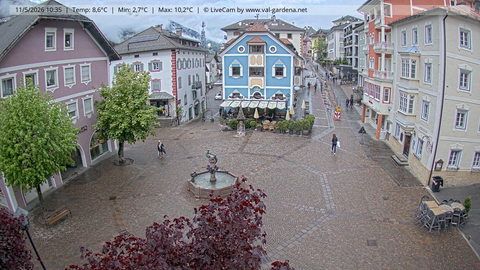 Archiv Foto Webcam St. Ulrich: Dorfzentrum
