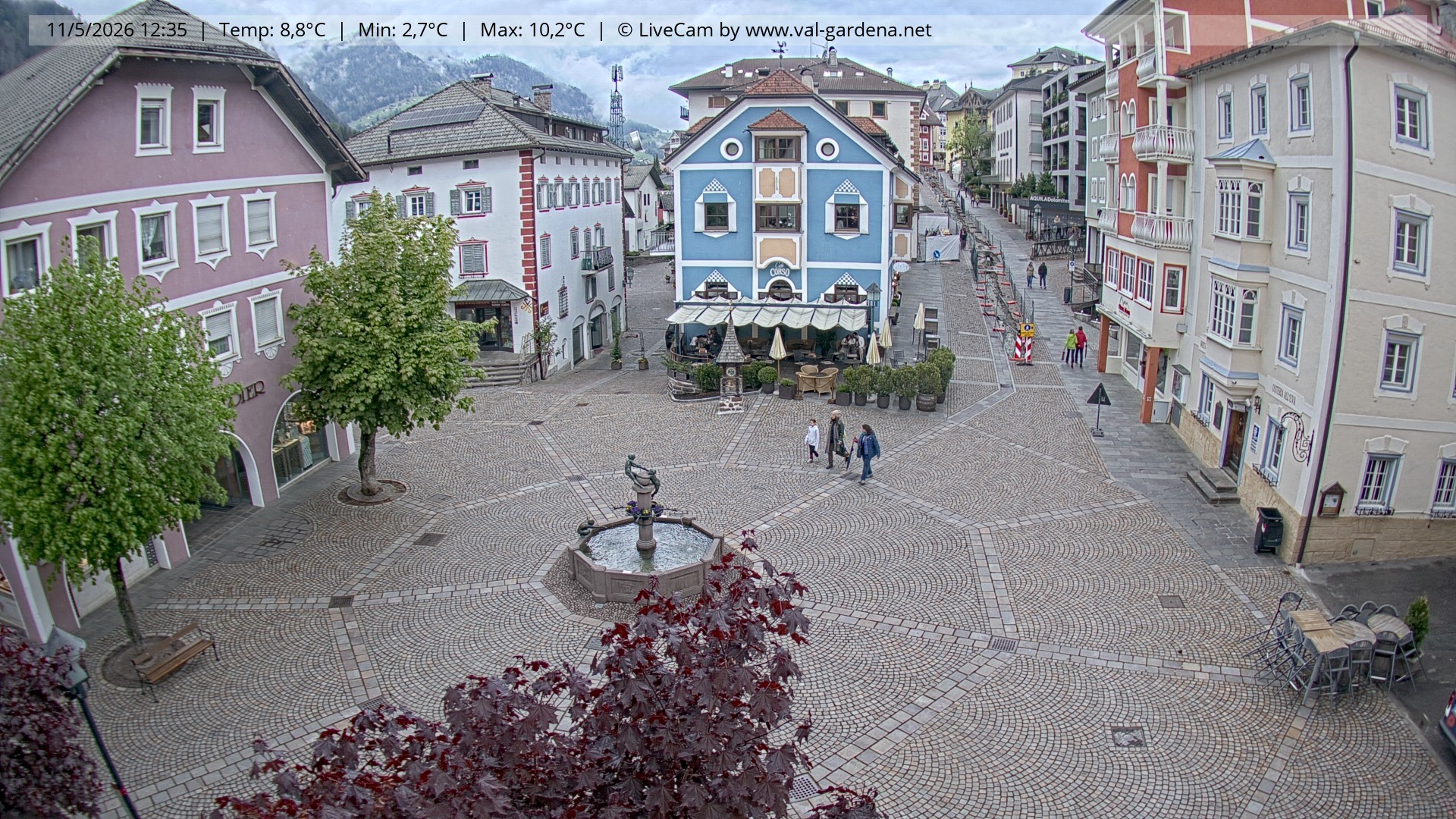 Archiv Foto Webcam St. Ulrich: Dorfzentrum