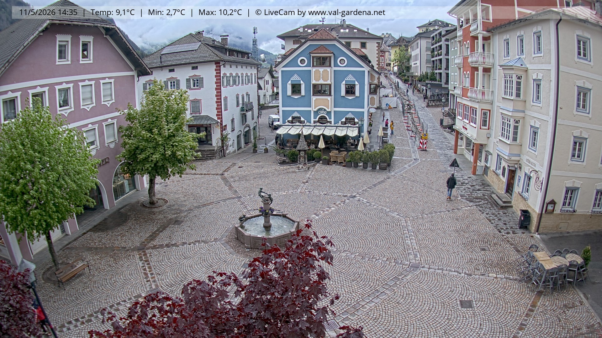 Archiv Foto Webcam St. Ulrich: Dorfzentrum
