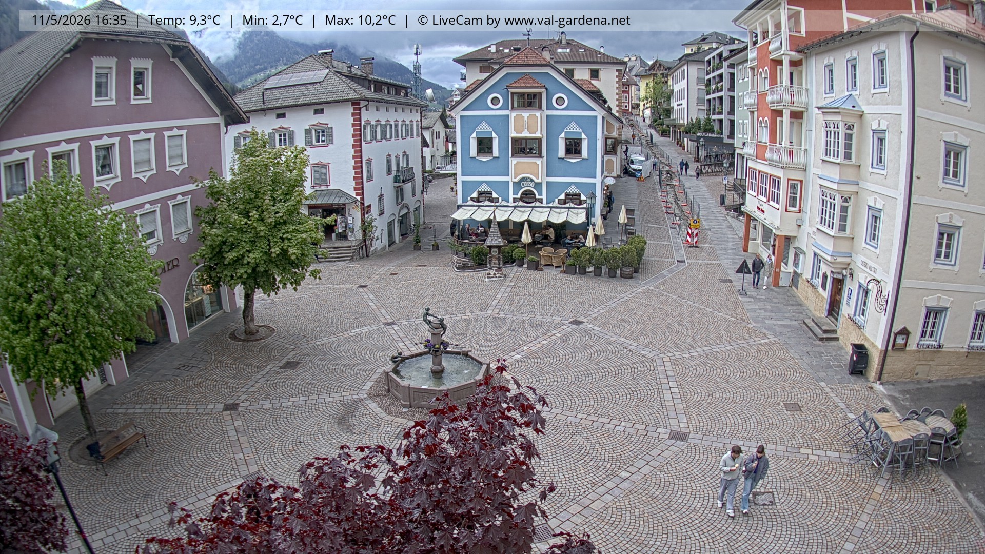 Archiv Foto Webcam St. Ulrich: Dorfzentrum