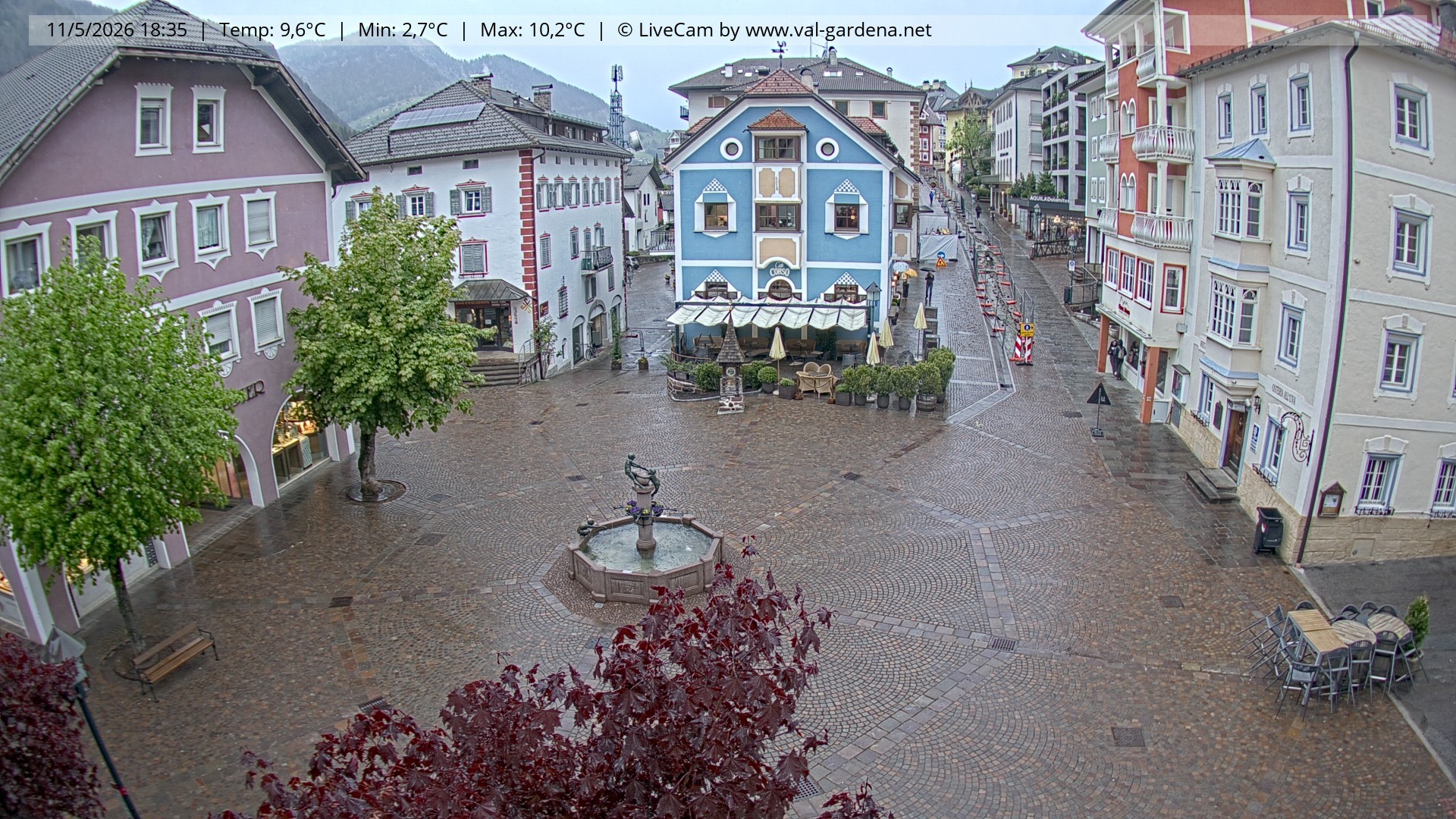 Archiv Foto Webcam St. Ulrich: Dorfzentrum