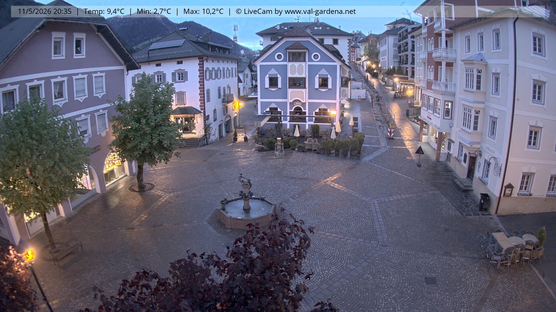 Archiv Foto Webcam St. Ulrich: Dorfzentrum