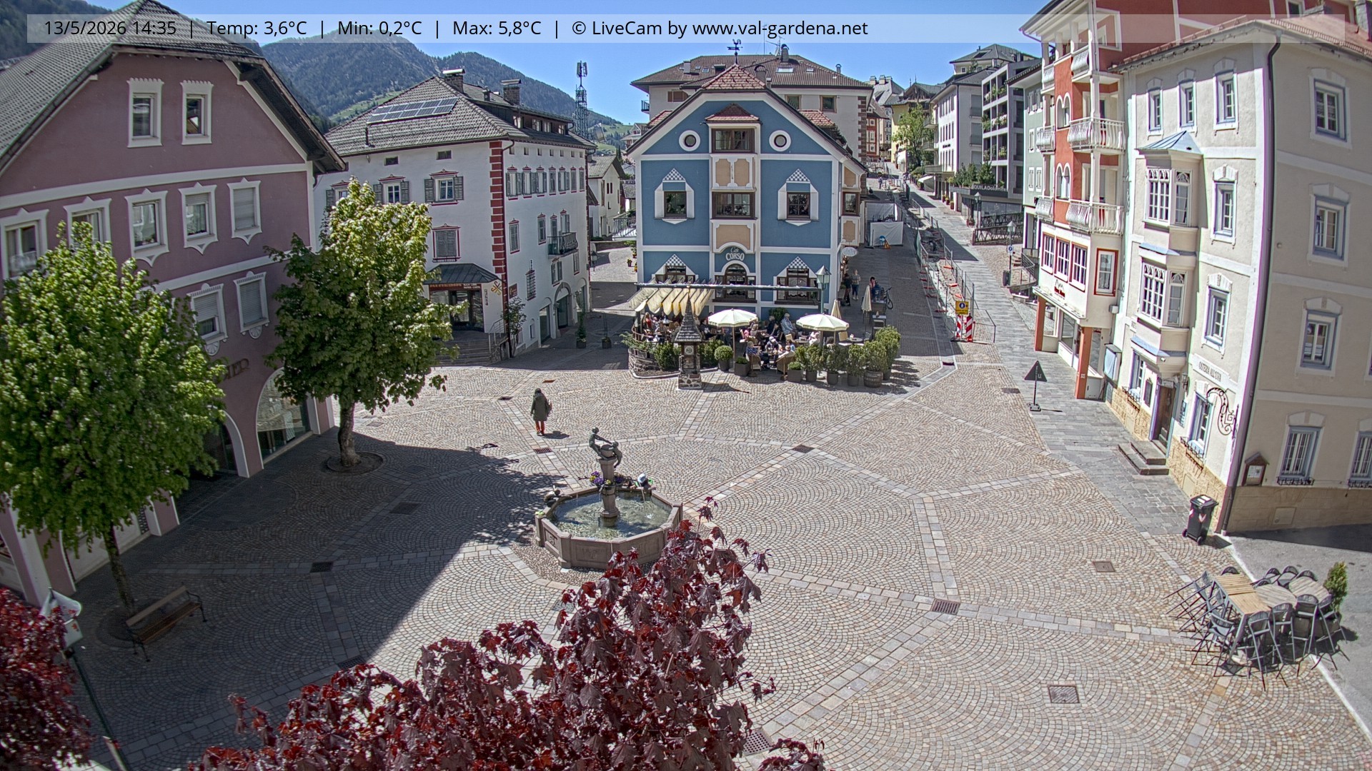 Archiv Foto Webcam St. Ulrich: Dorfzentrum