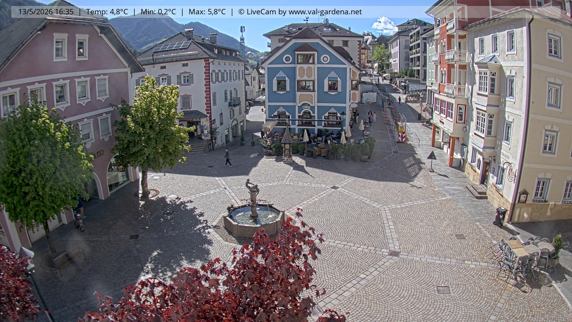Archiv Foto Webcam St. Ulrich: Dorfzentrum
