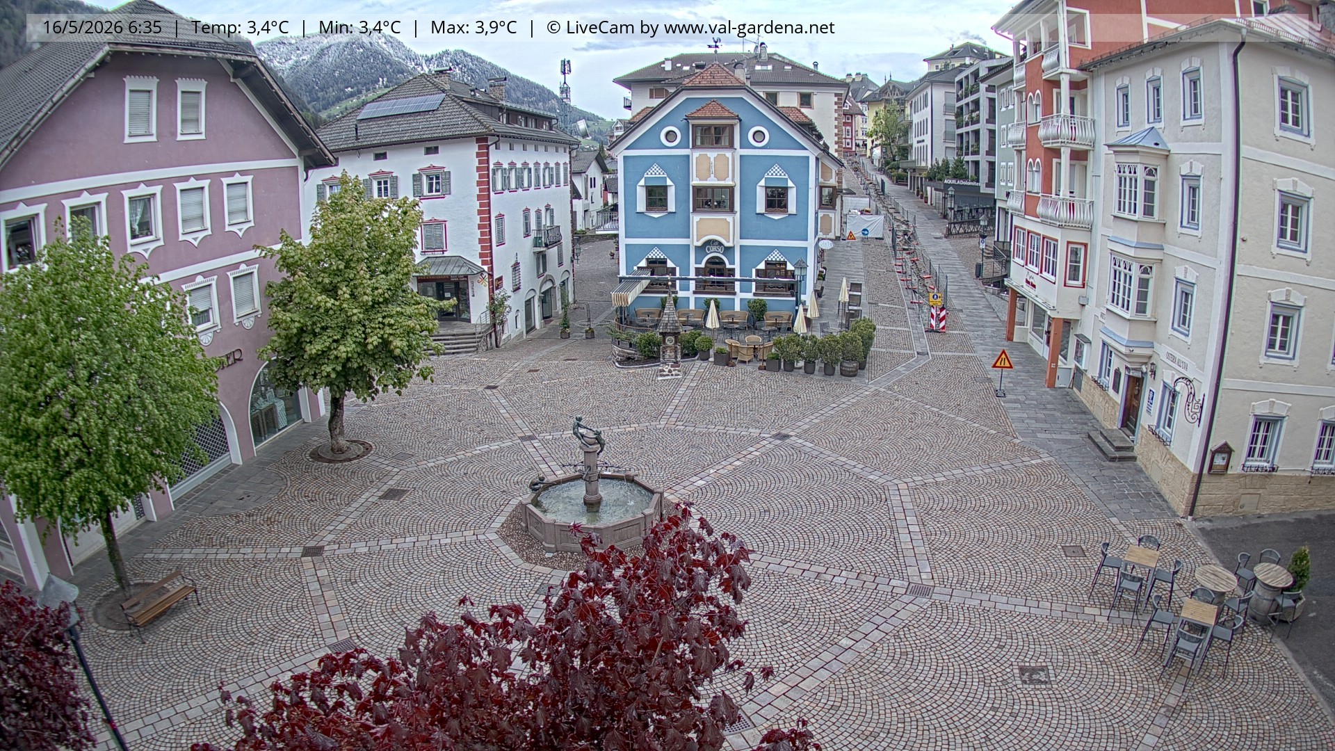 Archiv Foto Webcam St. Ulrich: Dorfzentrum