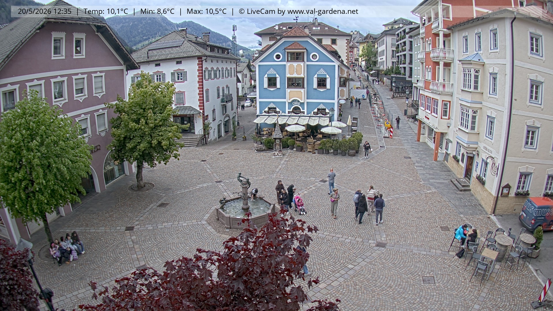 Archiv Foto Webcam St. Ulrich: Dorfzentrum