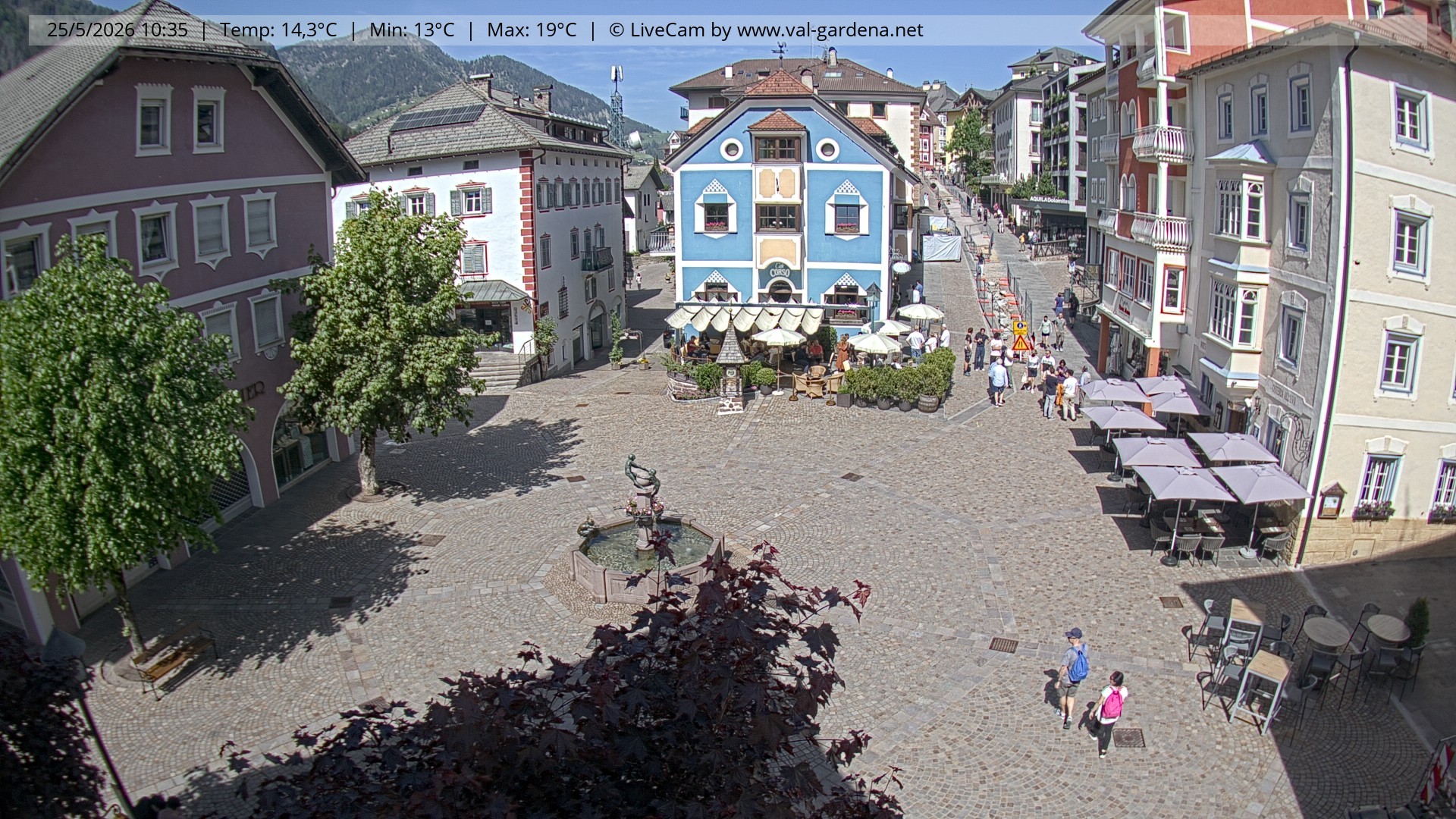 Archiv Foto Webcam St. Ulrich: Dorfzentrum