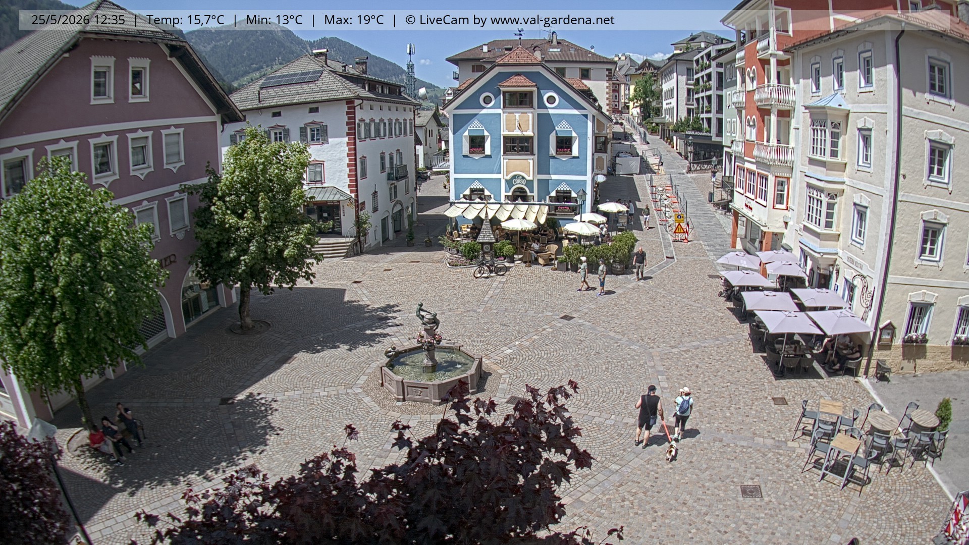 Archiv Foto Webcam St. Ulrich: Dorfzentrum