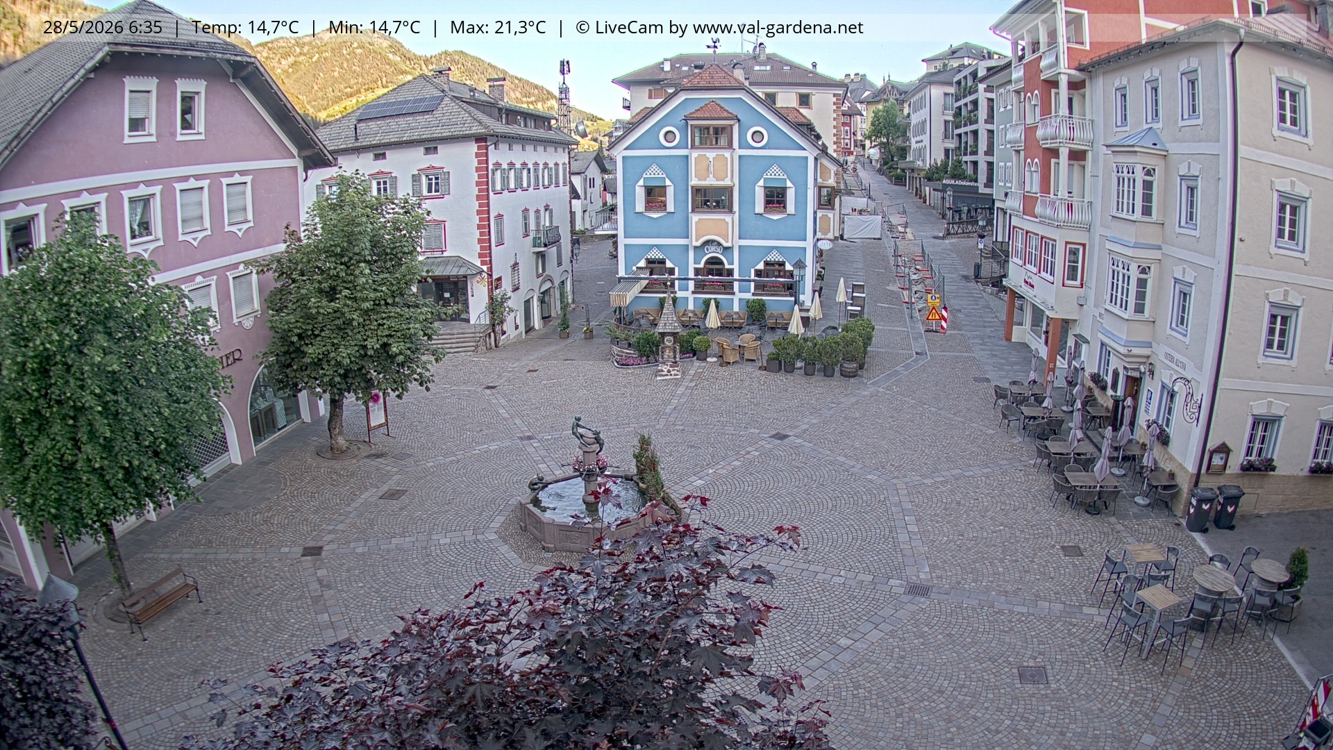 Archiv Foto Webcam St. Ulrich: Dorfzentrum