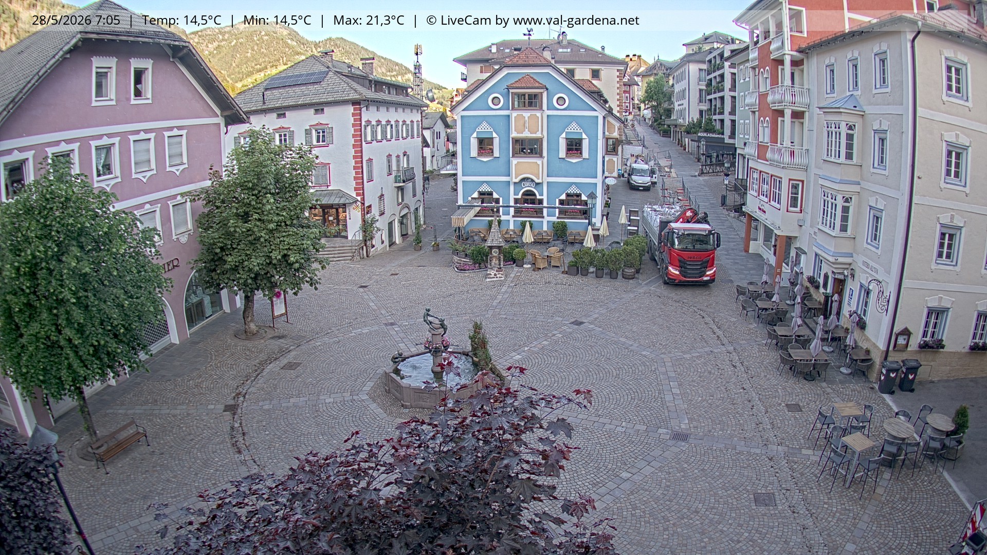 Archiv Foto Webcam St. Ulrich: Dorfzentrum