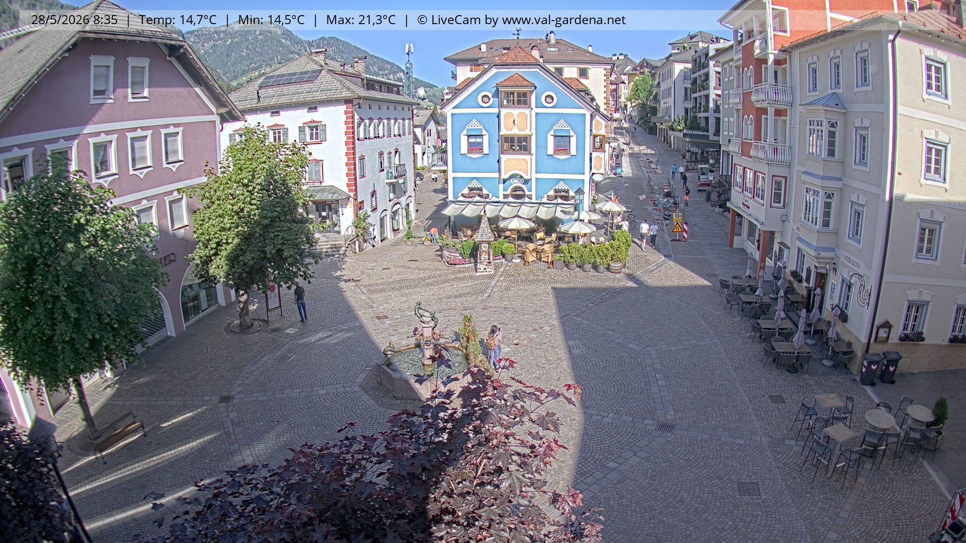 Archiv Foto Webcam St. Ulrich: Dorfzentrum