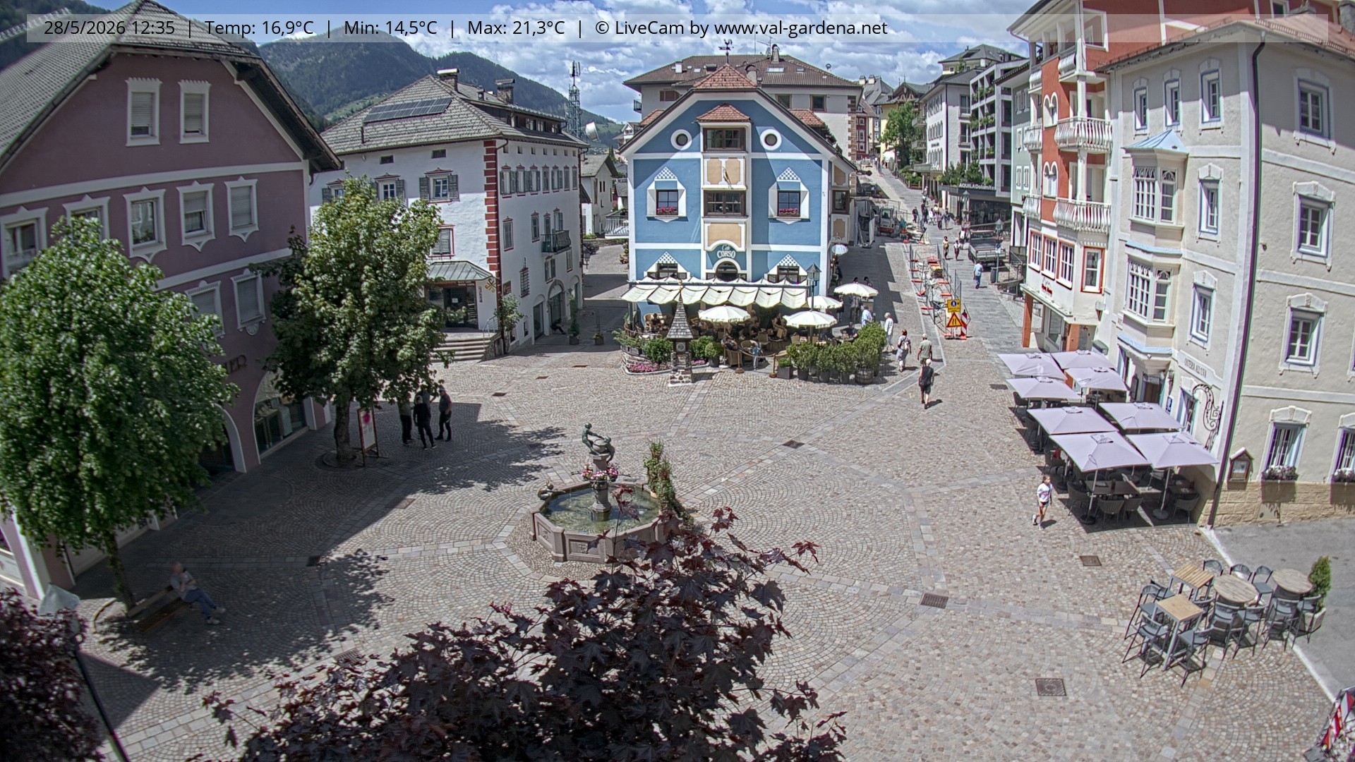 Archiv Foto Webcam St. Ulrich: Dorfzentrum