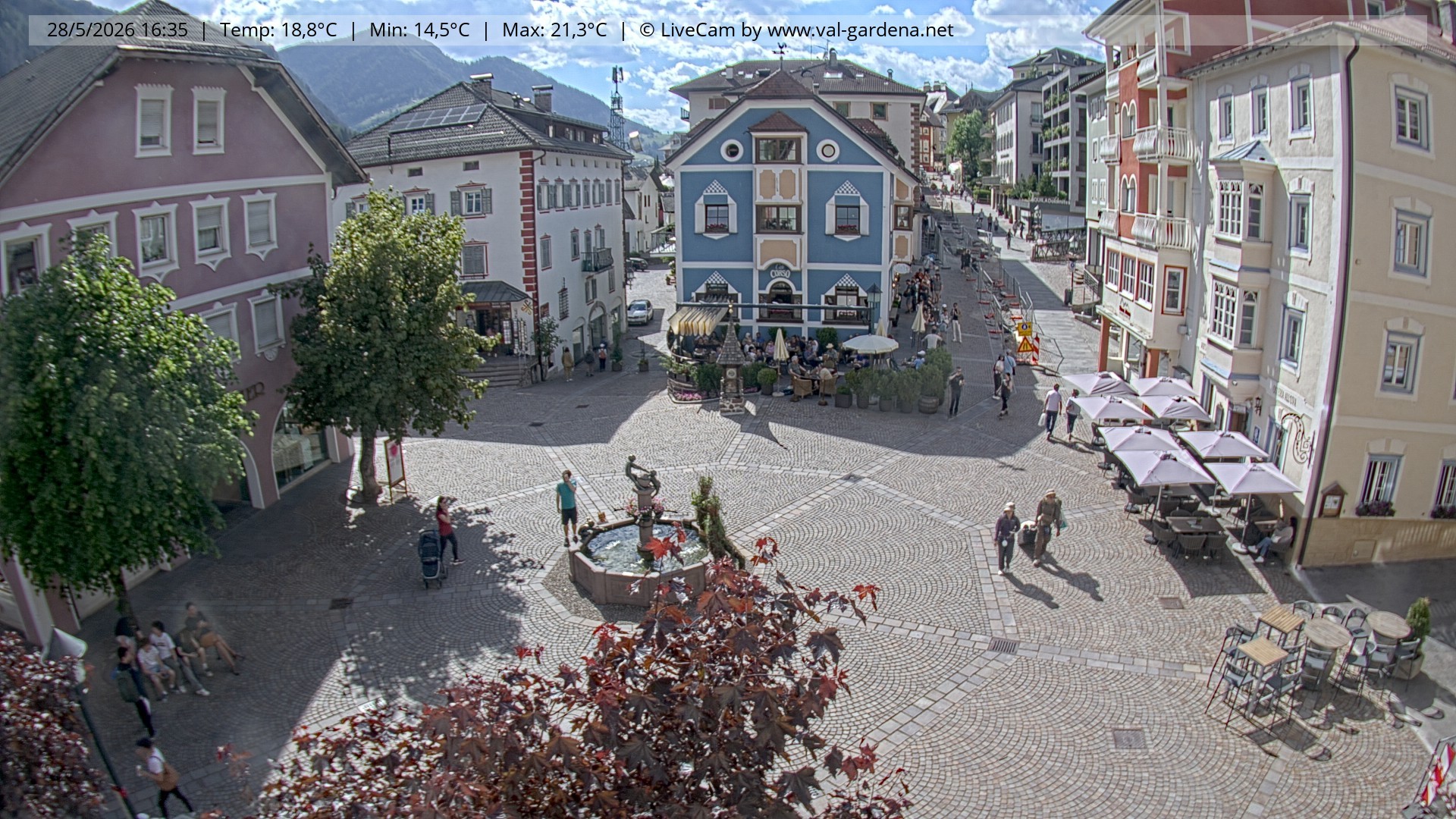 Archiv Foto Webcam St. Ulrich: Dorfzentrum