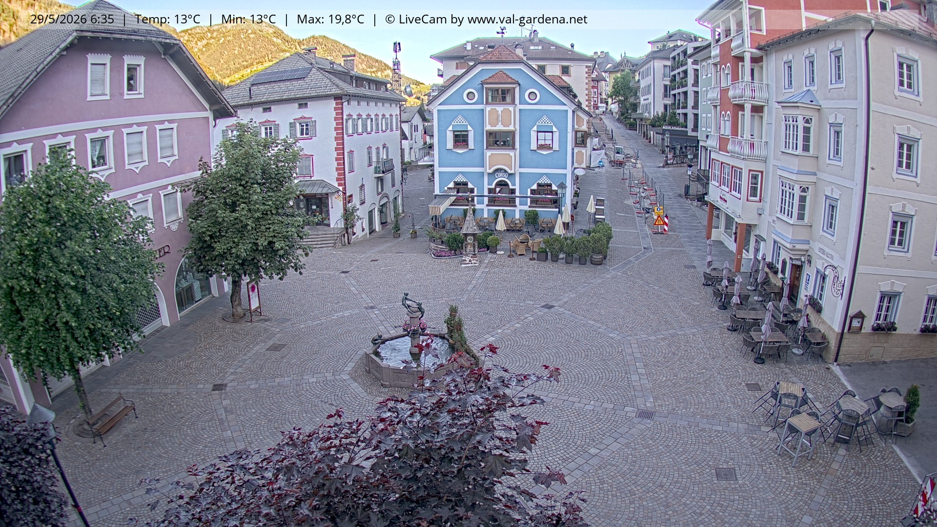 Archiv Foto Webcam St. Ulrich: Dorfzentrum