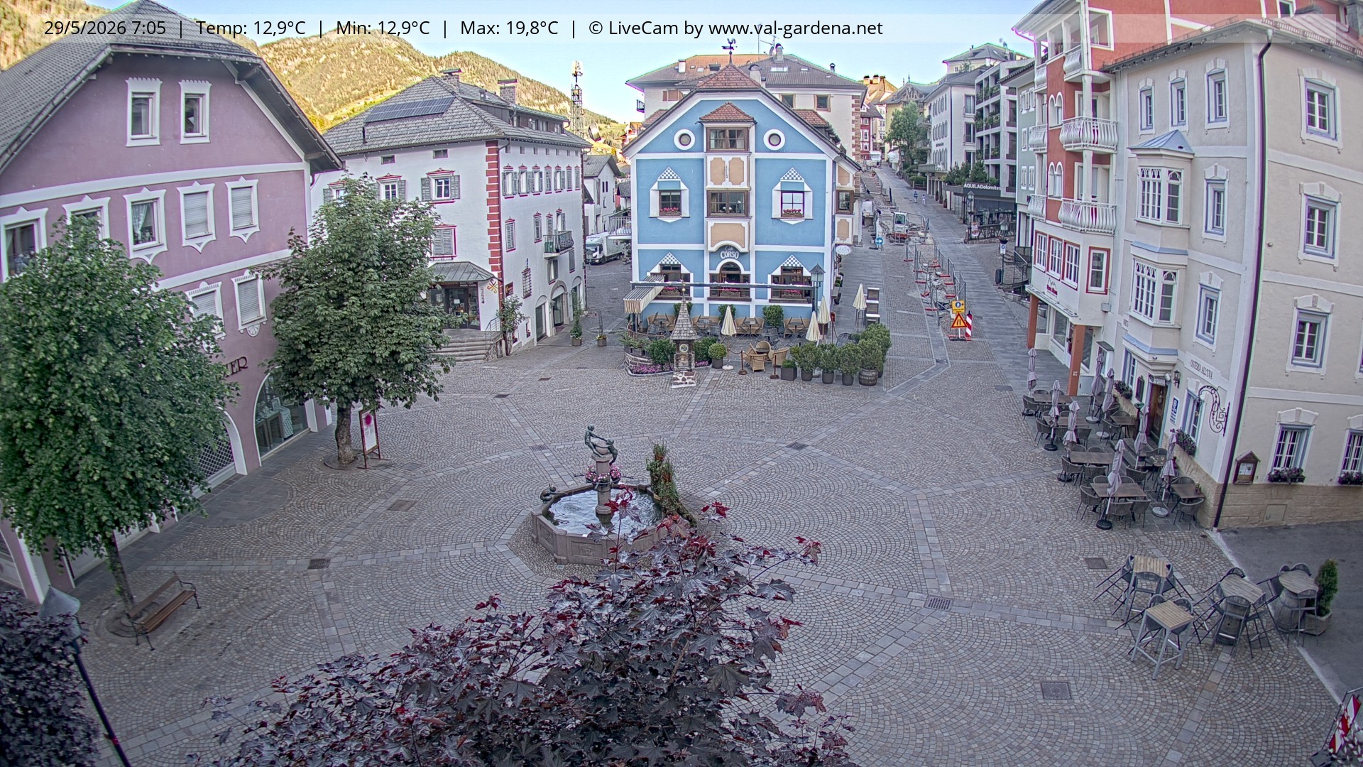 Archiv Foto Webcam St. Ulrich: Dorfzentrum